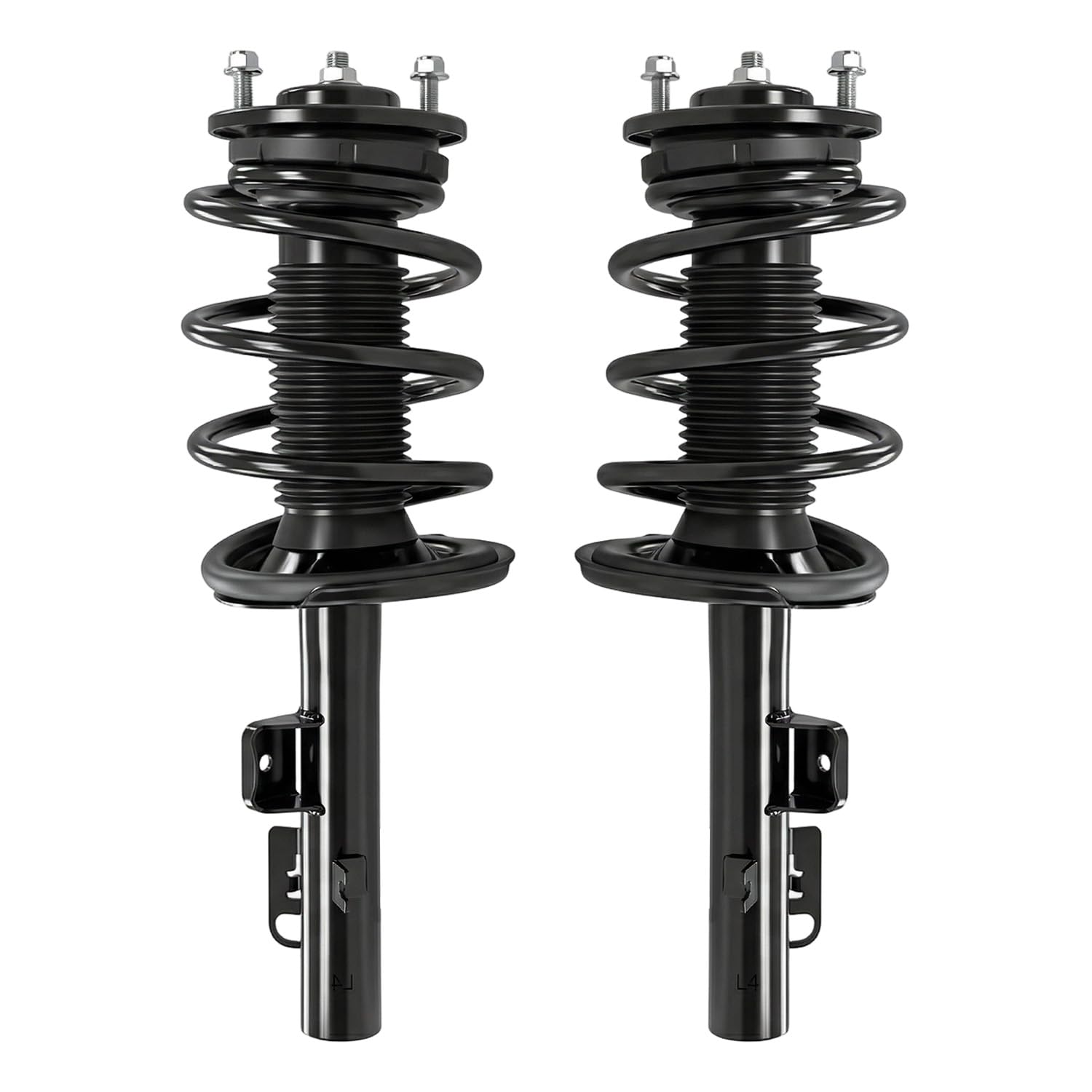 Maxfavor Pair of Front Shock Absorbers and Struts Complete Assembly with Coil Spring Compatible with Ford Five Hundred 2005-2007 & Mercury Montego 2005-2007, Replacement for 172612 172613