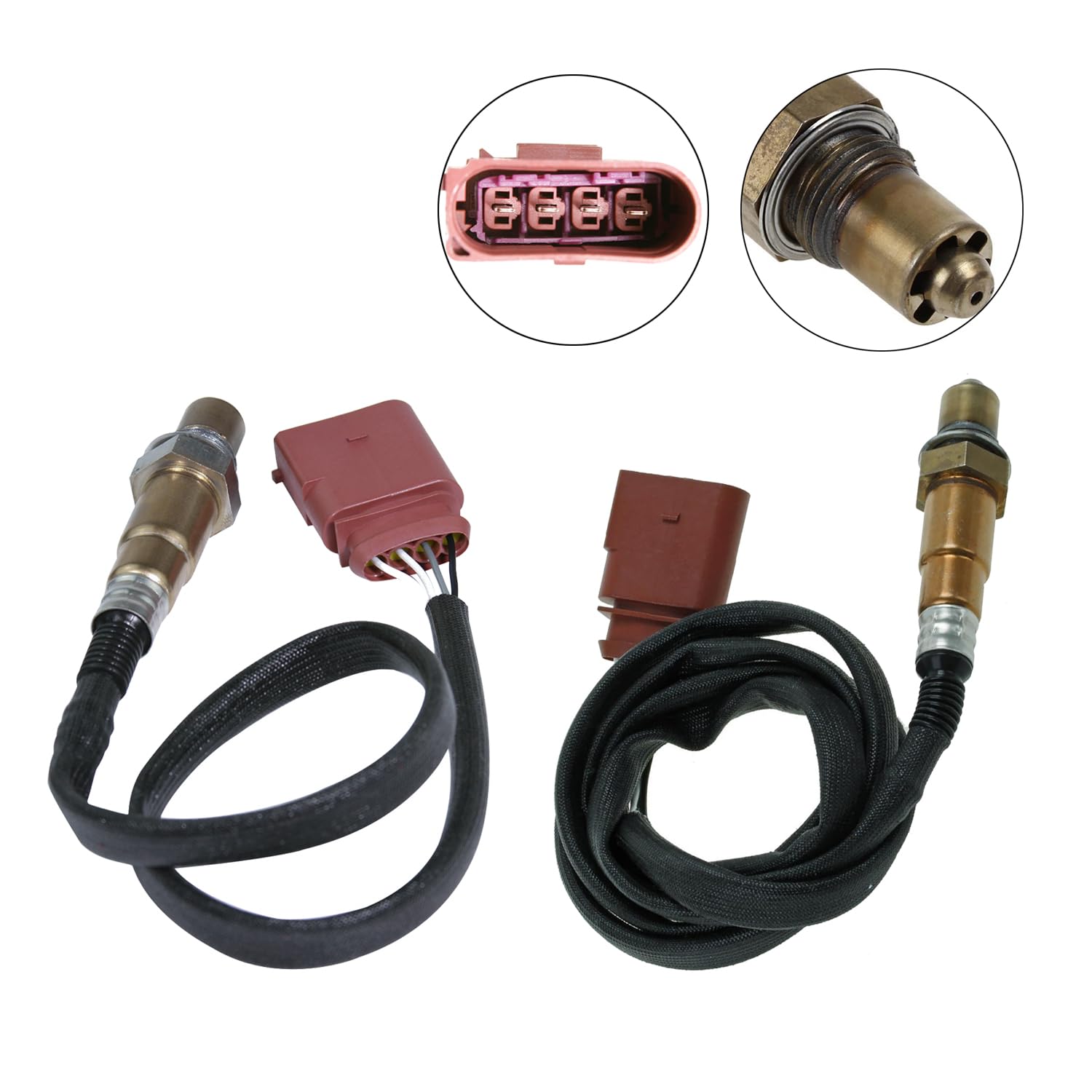 Maxfavor 2Pcs 234-4874 234-4808 Upstream Downstream O2 Oxygen Sensor Compatible with Volkswagen Jetta 2004-2005 2.0L Oxygen O2 Sensor