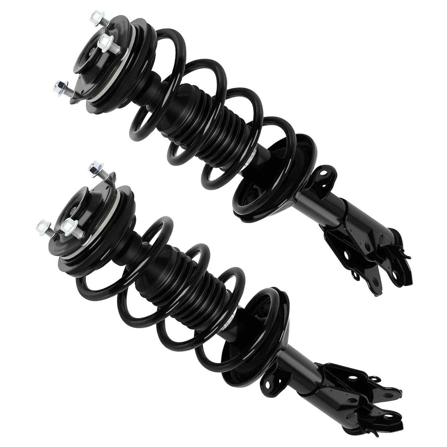 Maxfavor Front Strut Shock Assembly w/Coil Spring for Civic EX Coupe 2012 Civic 2013 2014 2015, Replace 1333534L 1333534R, Left & Right, 2PCS