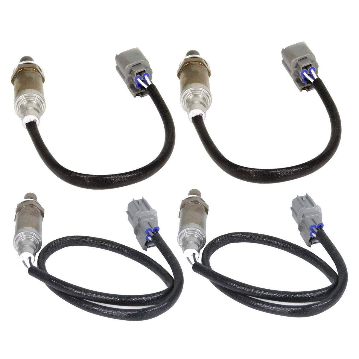 Maxfavor Upstream Downstream Oxygen Sensor Replacement for 2000 2001 2002 Land Rover Discovery V8-4.0L, for 2003 2004 Land Rover Discovery V8-4.6L 02 Sensor 234-4694 234-4696 MHK100920 MHK100930