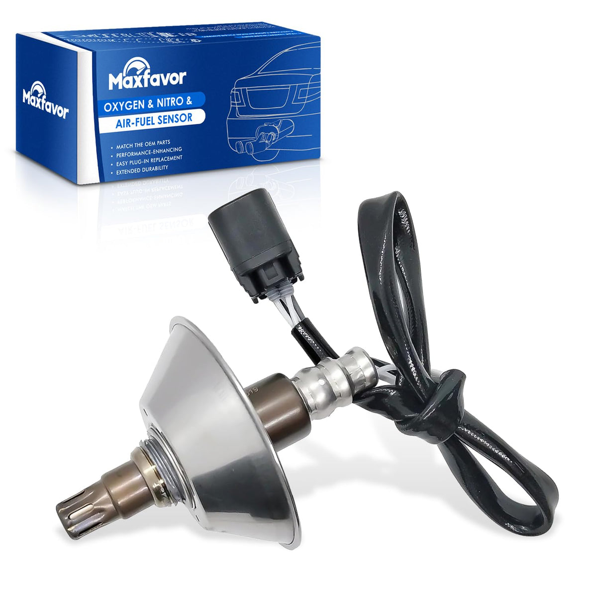 Maxfavor 234-9076 Upstream O2 Oxygen Sensor Replacement for 2006 2007 2008 2009 2010 2011 Honda Civic L4 1.3L Air Fuel Ratio 02 Sensor Replace# 75-4253 36531RMXA01 36531RMXA02