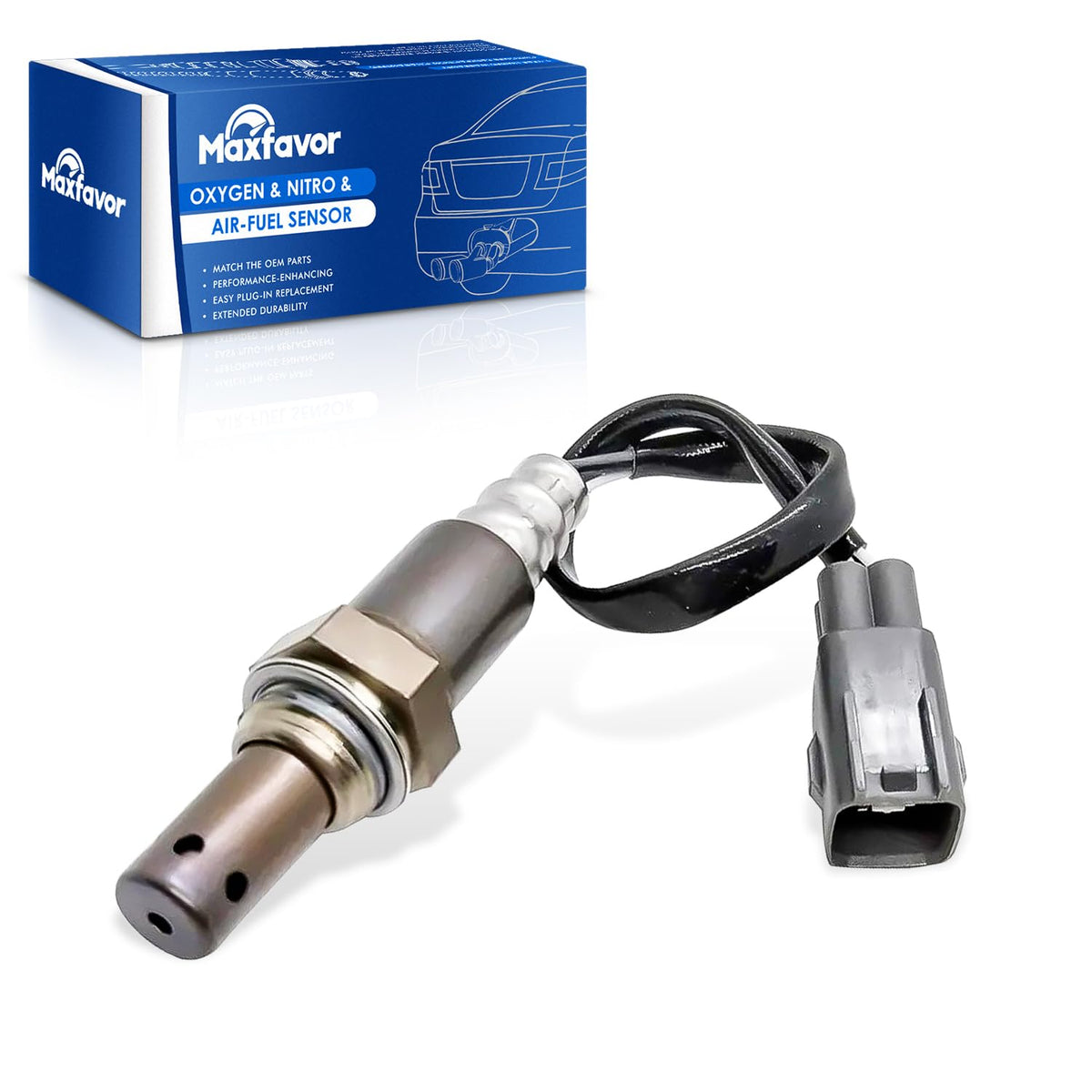 Maxfavor Upstream O2 Oxygen Sensor Fit for 2009-2011 Lexus GS350 IS350 V6-3.5L Right, 2008-2011 GS460 V8-4.6L Left, 2009-2010 IS250 V6-2.5L, 2010-2013 LS460 V8-4.6L RWD Right 02 Sensor 234-9048