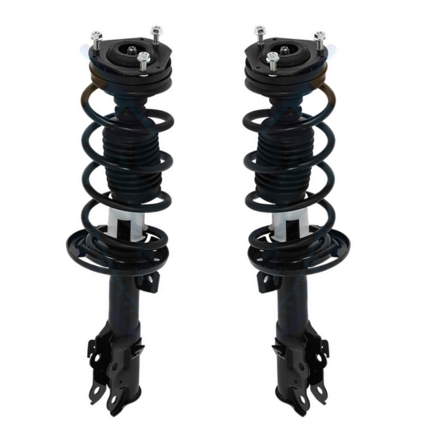 Maxfavor 2PCS Front Complete Struts Assembly w/Coil Spring Fit for 2011 2012 2013 Ford Fiesta FWD Shock Absorber Assembly Replace OE 172525 172524