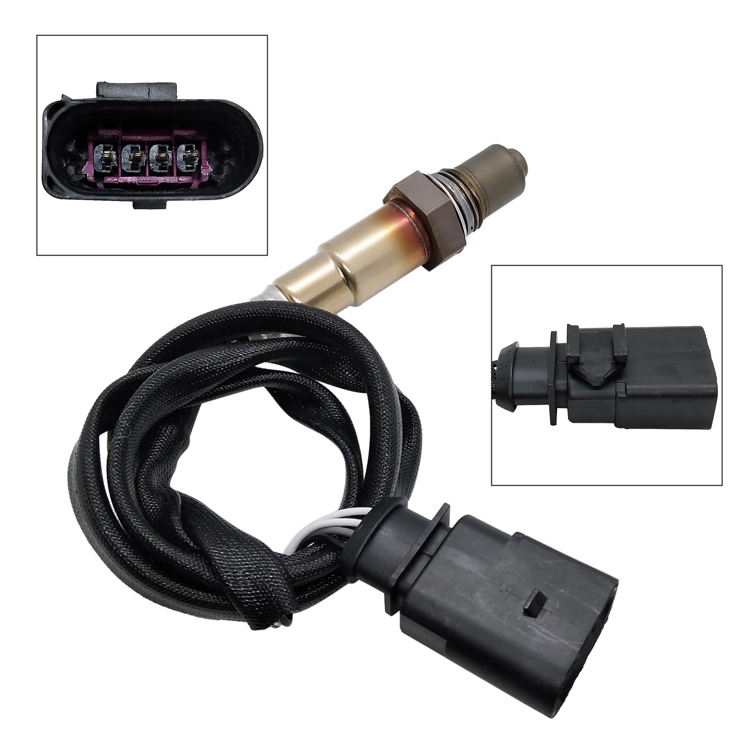Maxfavor 2Pcs 234-4485 * 2 Downstream O2 Oxygen Sensor Compatible with 2013-2015 Audi RS5, 2008-2012 Audi S5 4.2L O2 Sensor Oxygen O2 Sensor