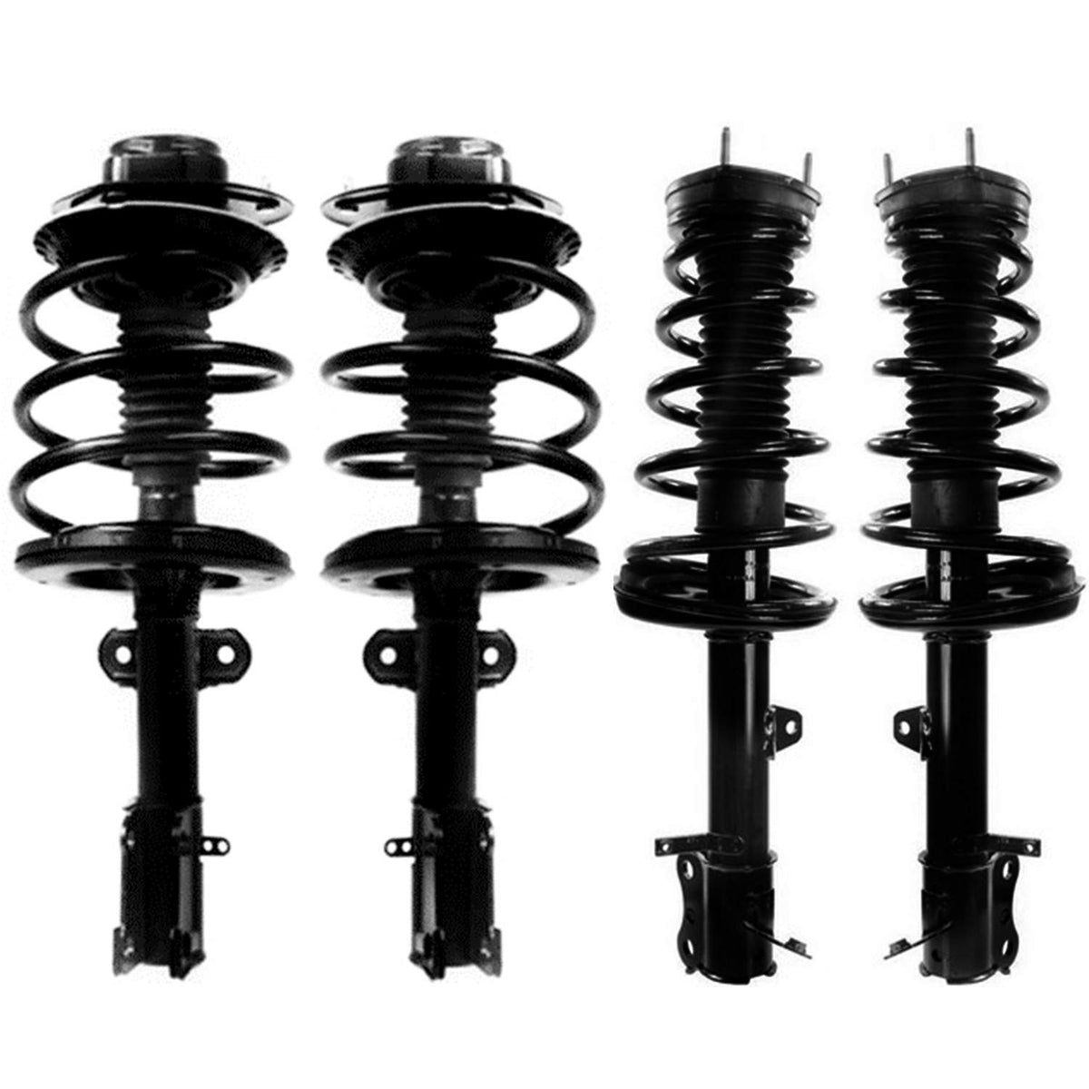 Maxfavor Complete Set (4 Pieces) Front and Rear Shock Absorbers and Struts Assembly with Coil Spring Compatible with Toyota Highlander 2001-2003, Replacement 171494 171495 271494 271495