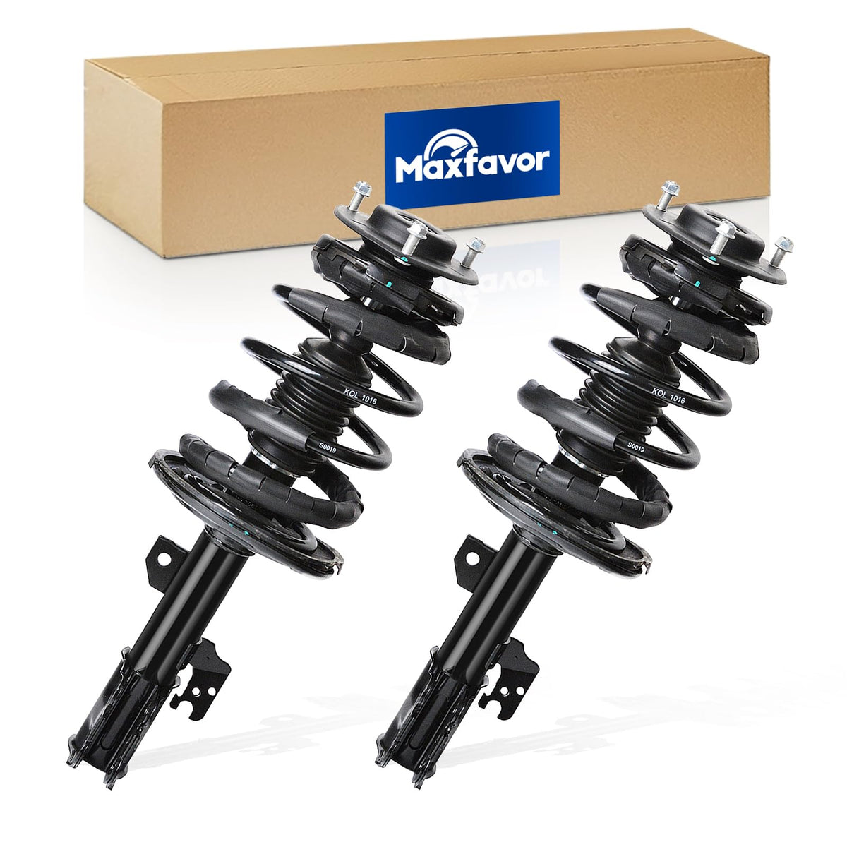 Maxfavor Pair of Front Shock Absorbers and Struts Complete Assembly with Coil Spring Compatible with Toyota Camry 2007-2011 & Avalon 2006-2012 Shock Absorber Assembly Replacement for 172307 172308