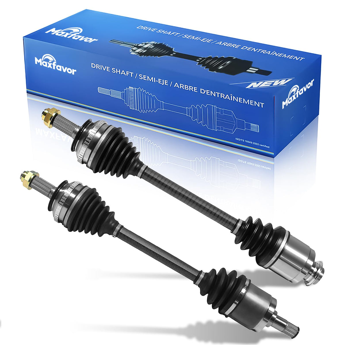 Maxfavor CV Axle Front Fit for Honda CR-V 1997 1998 1999 2000 2001 CV Axles EX/LX/SE 2.0L, A Pair Front Left Right (Driver Passenger) CV Axles Joint Shaft Assembly