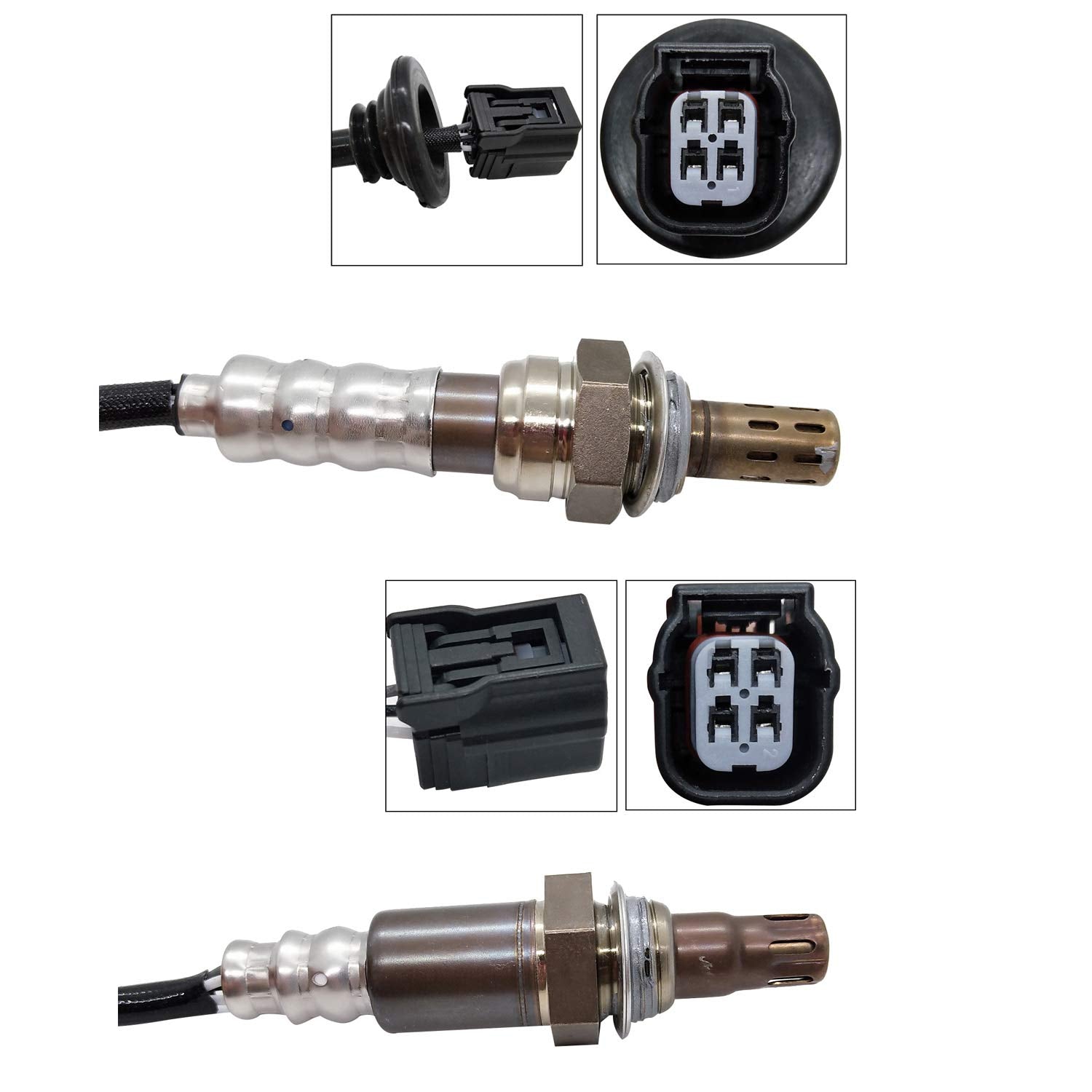 Maxfavor Oxygen O2 Sensor Upstream Downstream Replacement for Honda Civic 2006 2007 2008 2009 2010 2011 L4-2.0L, for Acura CSX 2006-2011 L4-2.0L O2 Sensor 234-9076, 234-4358 25699 24026