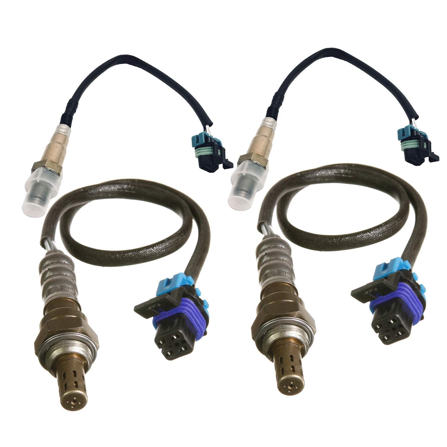 Maxfavor 4Pcs 234-4441 * 2 234-4566 * 2 Upstream Downstream O2 Oxygen Sensor Compatible with Chevy Camaro 2013 2014 2015 3.6L O2 Sensor