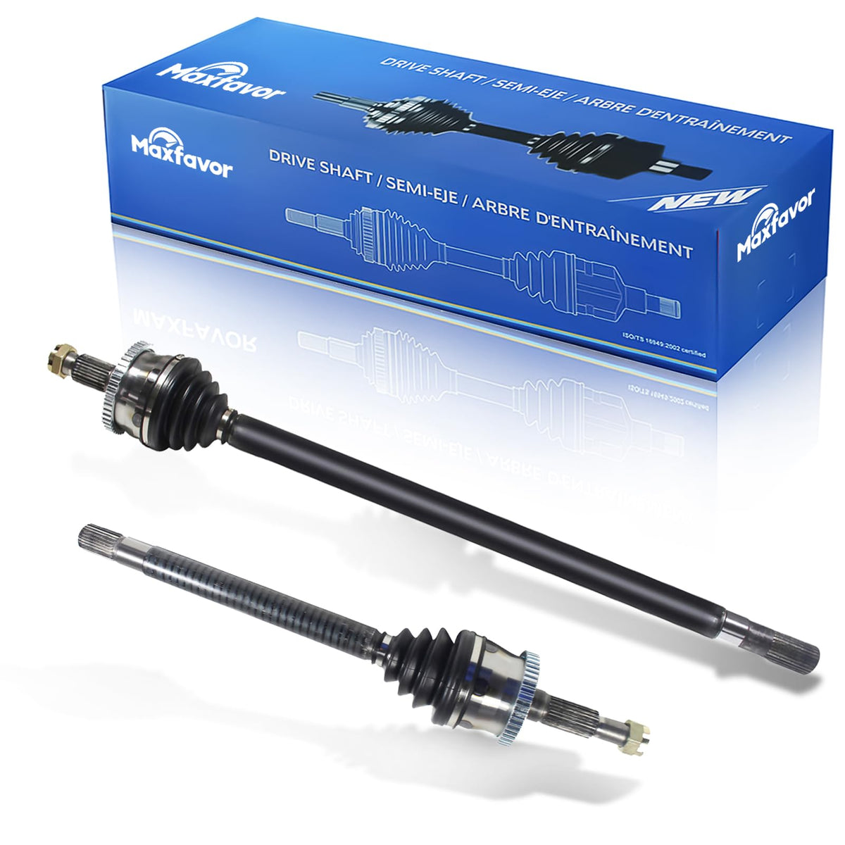 CV Joint Axle Assembly Front Pair Set of 2 Premium CV Axles for Jeep Grand Cherokee Sport 4WD 4.0L 4.7L V8 Replacement No. NCV82011 x 1;NCV82010 x 1