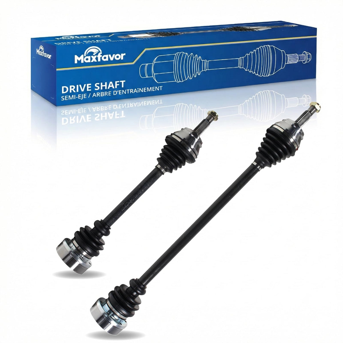 Maxfavor 2pcs Right Passenger Left Driver Front Side Fit for 1990-2002 Volkswagen Cabrio Golf Jetta Passat 1.8L 1.9L 2.0L L4 Left and Right CV Joint Shaft Assembly NCV72047 NCV72048