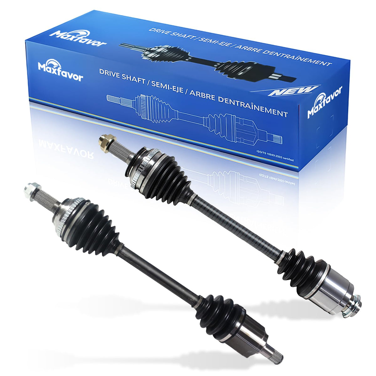 Maxfavor CV Axle Front Pair for 1997-2002 Honda CR-V CV Axle LX EX SE, 2.0L L4, Automatic Trans, CV Axle Joints Shaft Assembly Left Right (Dricer Passenger) Side