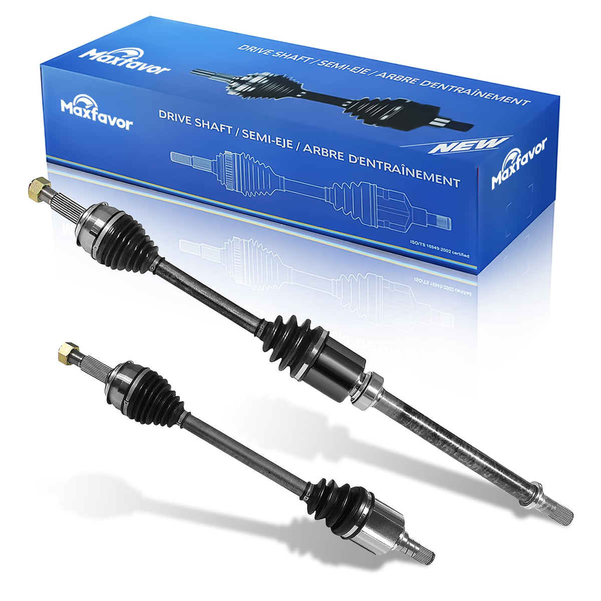 Maxfavor CV Axle Assembly Front Pair Compatible with 2014-2020 Nissan Rogue 2.4L, FWD, CV Axle Joint Shaft Assembly Front Driver Passenger Side