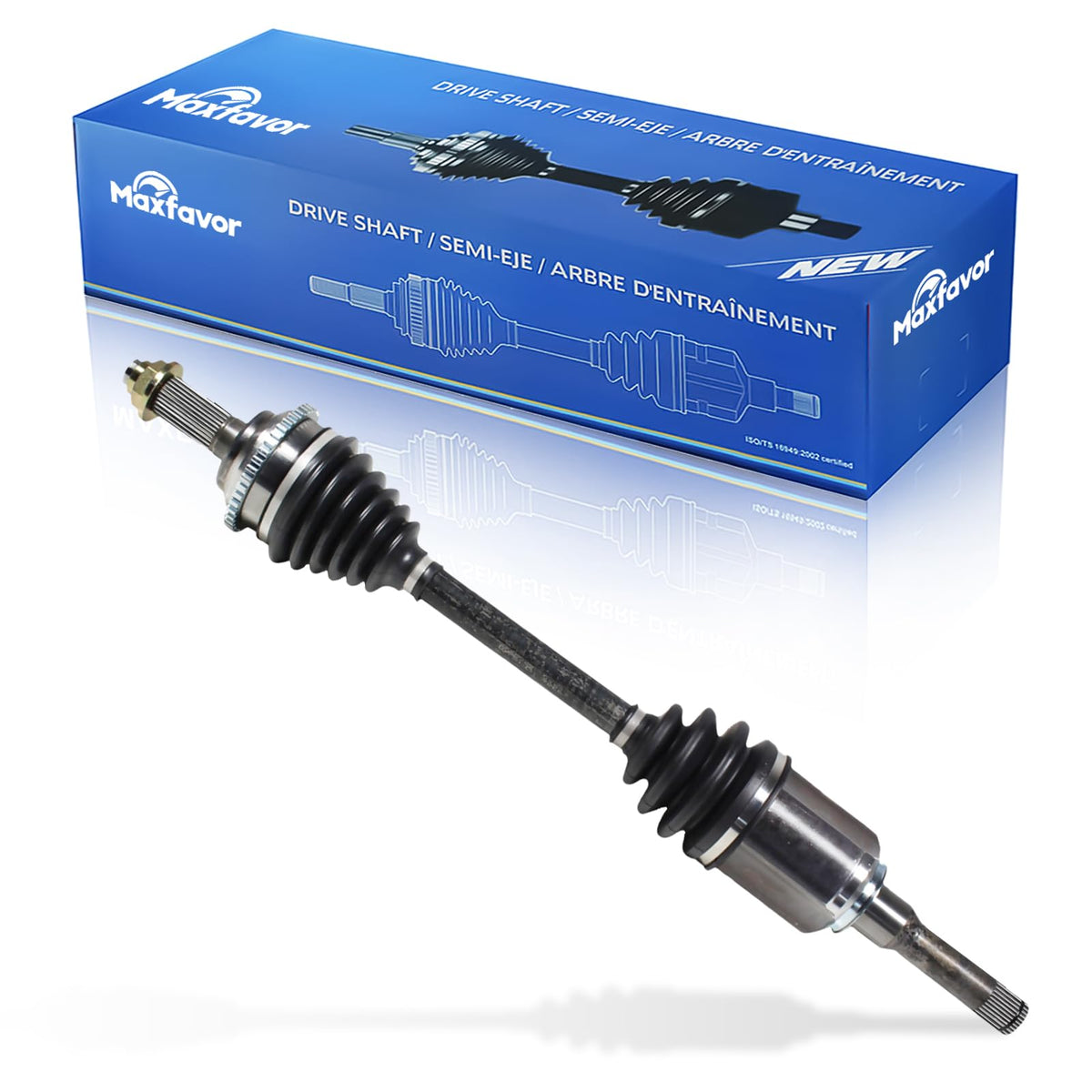 Maxfavor CV Axle Assembly Front Left Compatible with Ford Fusion 2010-2012 2.5L 3.0L, Mercury Milan 2010-2011 2.5L, FWD AWD Auto Trans & Muanal Trans, CV Axle Joint Shaft Assembly Front Driver Side