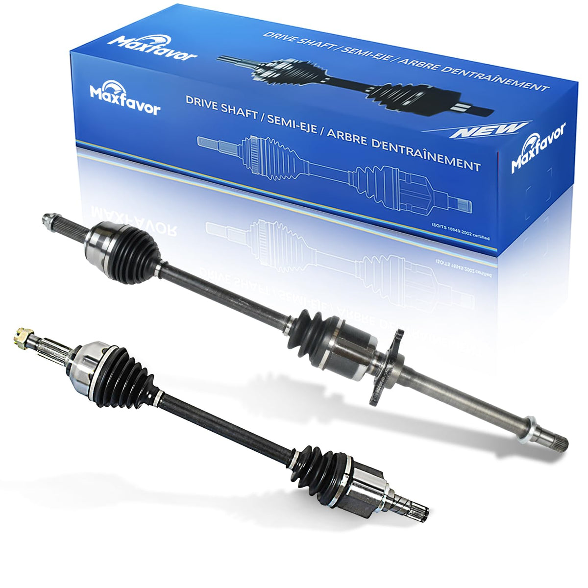 Maxfavor CV Axle Shaft Assembly Compatible With Honda Pilot 2012 2013 2014 2015, EX EX-L LX Touring Sport Utility 3.5L V6 GAS, Left Right Front (Driver Passenger Side) CV Joints