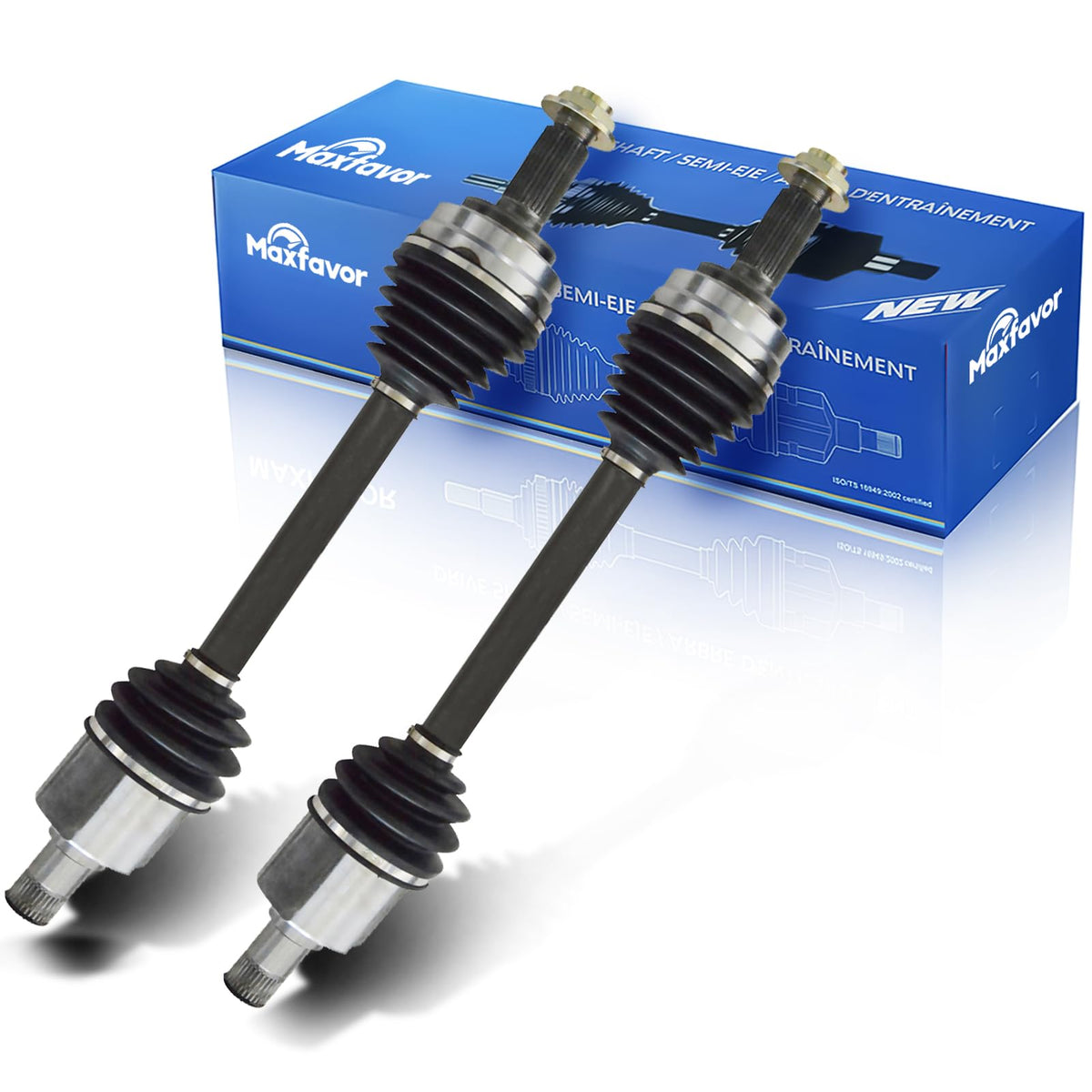 MAXFAVOR CV Joint Axle Assembly Shaft Front Pair Set of 2 Premium CV Axles Replacement for Acura MDX ZDX Sport 3.7L 6 Cyl 2010 2011 2012 2013