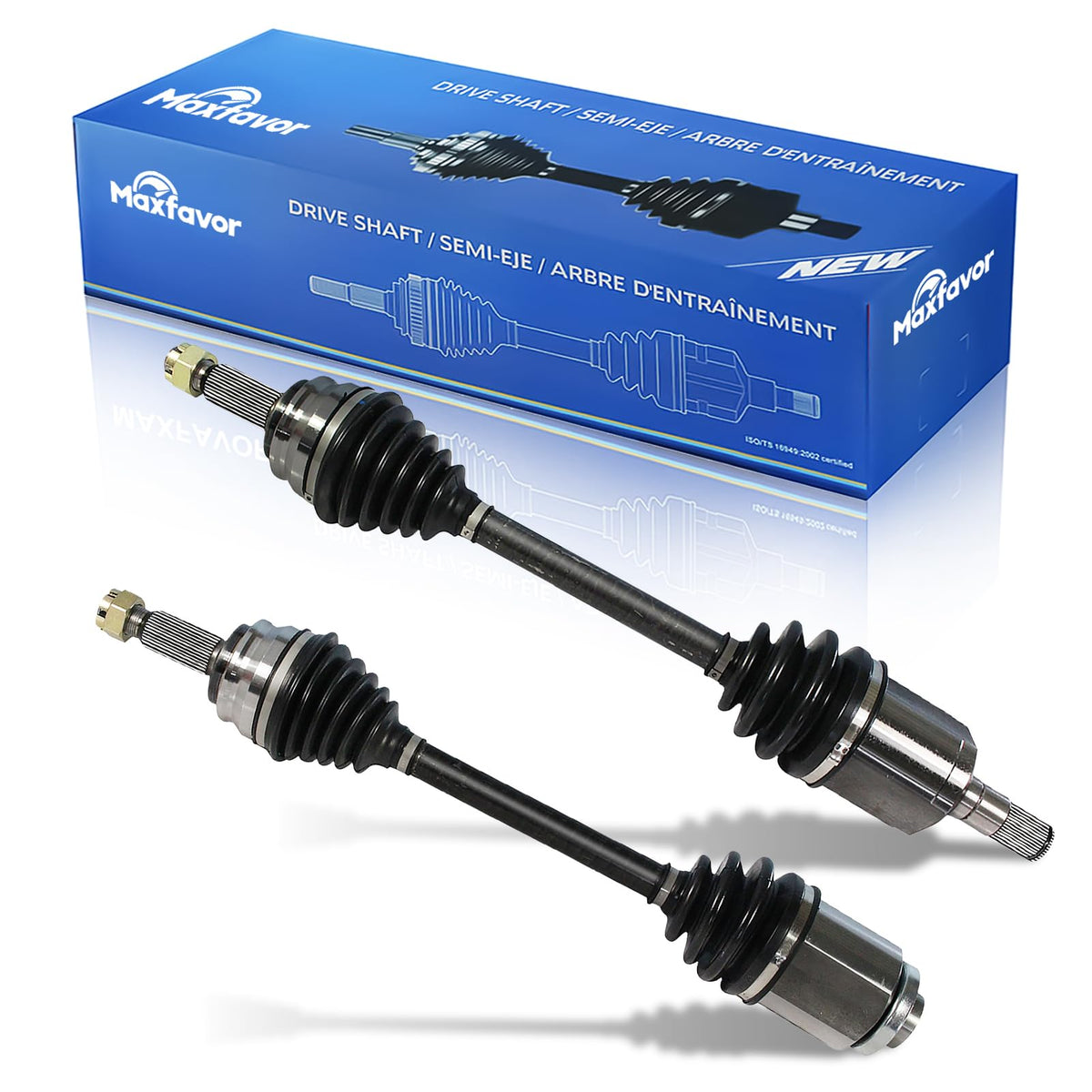 Maxfavor FWD CV Axle fit for 2014 2015 2016 2017 Jeep Compass/Patriot, 2.4L L4, Auto Trans, CV Axle Shaft Assembly Front Left Right (Passenger Driver) Side