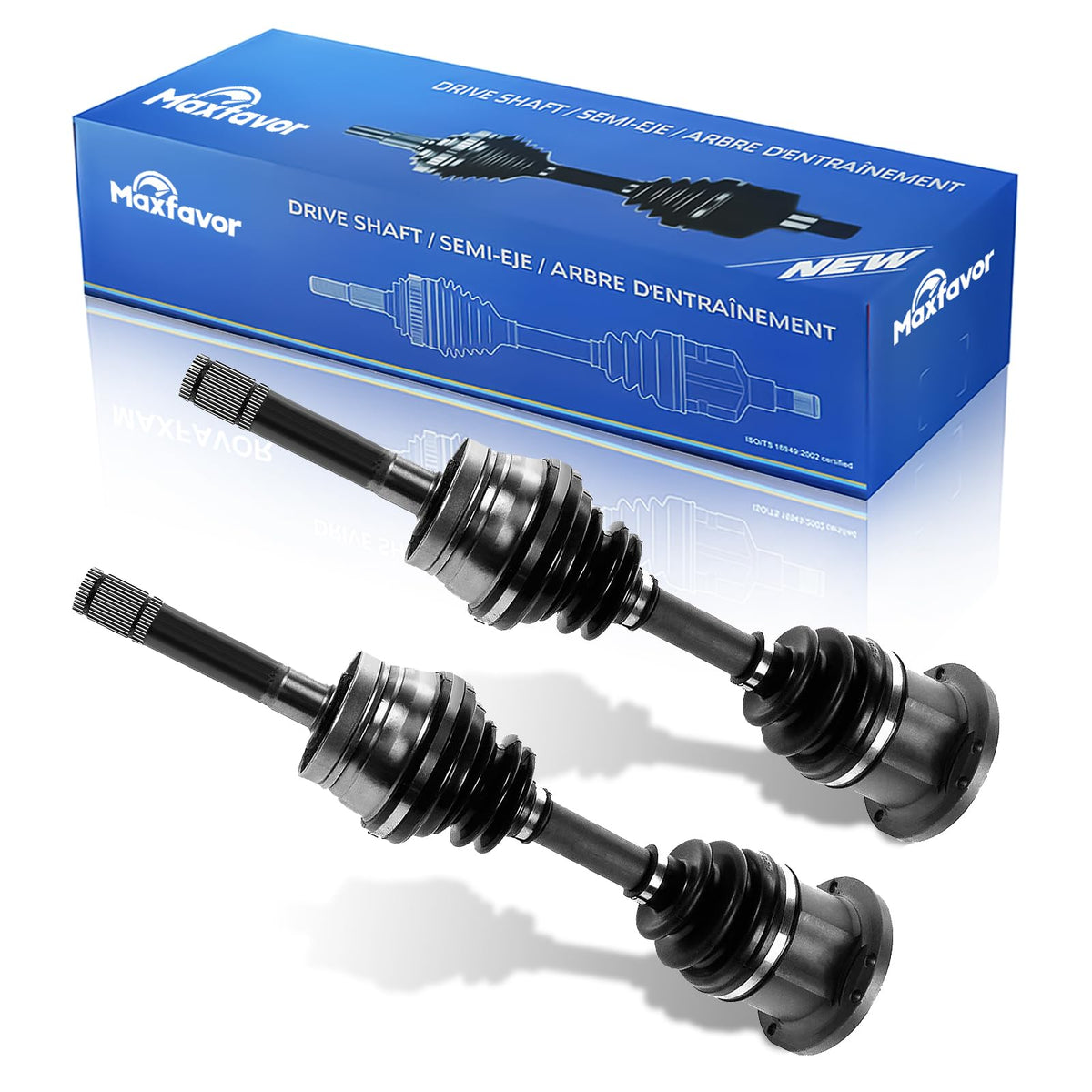 CV Axle Front RWD/4WD Replacement for Nissan Pathfinder Pickup D12 2.4L 3.3L 3.5L 1994-2004, for INFINITI QX4 1997-2003, 2 pcs CV Axle Joint Shaft Assembly Driver and Passenger Side Universal