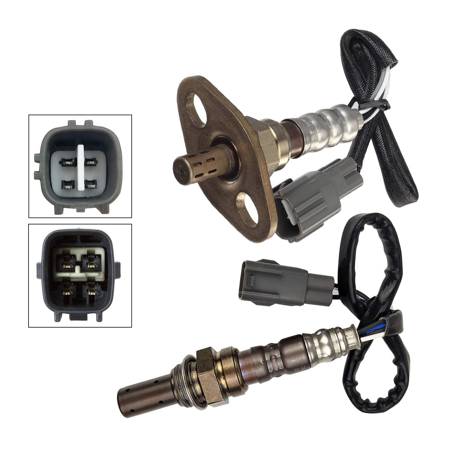 Maxfavor 2Pcs 234-4163 234-9021 Upstream Downstream O2 Oxygen Sensor Compatible with 2001 2002 2003 Toyota Sienna 3.0L O2 Sensor