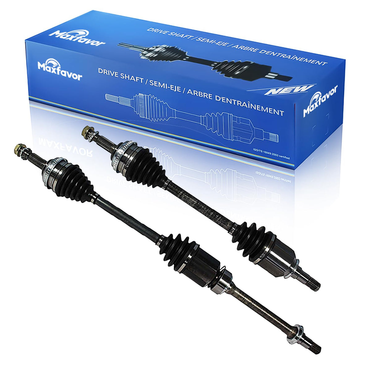 Maxfavor CV Axle Front Pair Compatible with Toyota Camry 1992-2001 2.2L, Toyota Solara 1999-2001 2.2L, FWD, CV Axle Joint Shaft Assembly Front Driver Passenger Side