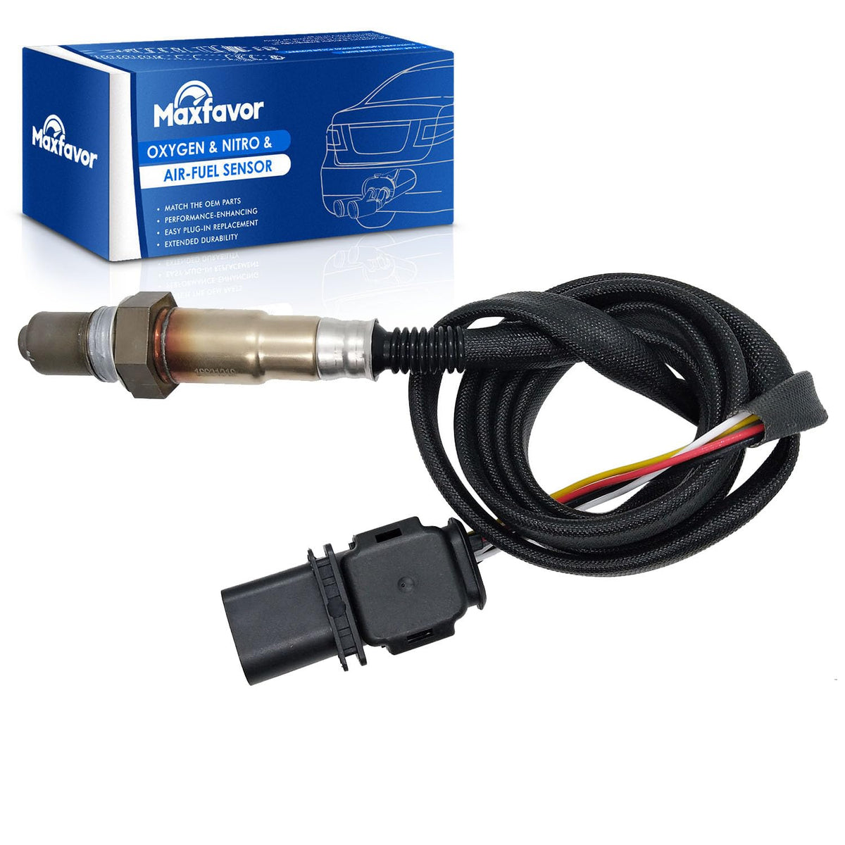 Maxfavor 1Pc Upstream O2 Oxygen Sensor Replacement for BMW 128I 135I 323I 328I 328XI 335I 335IS 335XI 525I 525XI 528I 528XI 530I 530XI 550I 650I X3 X5 Z4 Only Fit for Cylinder 4/5/6 02 Sensor 234-5138