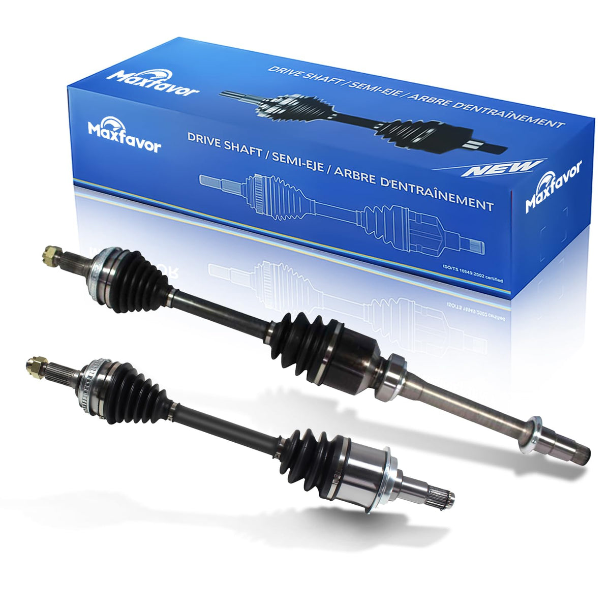 Maxfavor CV Axle Front fit for Toyota Highlander 2008 2009 2010 2011 2012 2013, Base Limited Sport SE Plus Sport, 3.5L FWD CV Joint Axle Shaft Assembly Front Driver Passenger Side