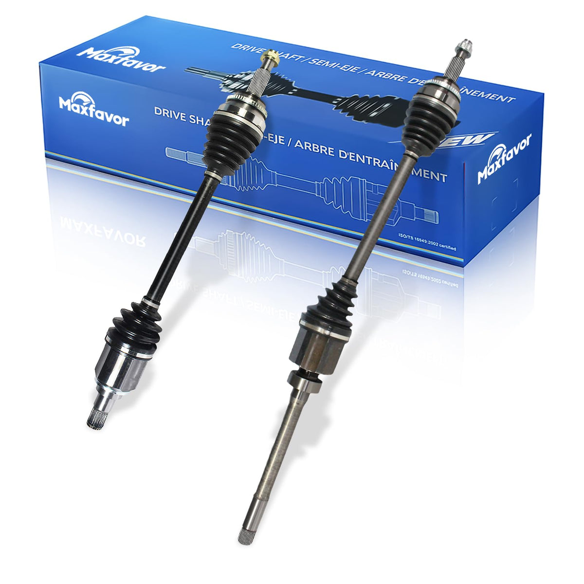 Maxfavor CV Axle Front Pair Compatible with 2011-2016 Toyota Sienna 3.5L, AWD, CV Axle Joint Shaft Assembly Front Passenger Driver Side
