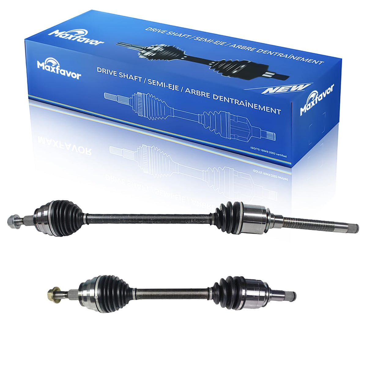 Maxfavor CV Axle Front Pair Compatible with 2007-2009 Mercedes-Benz R320, 2006-2012 R350, 2006-2007 R500, 2007 R63 3.0L 3.5L, AWD, CV Axle Joint Shaft Assembly Front Driver Passenger