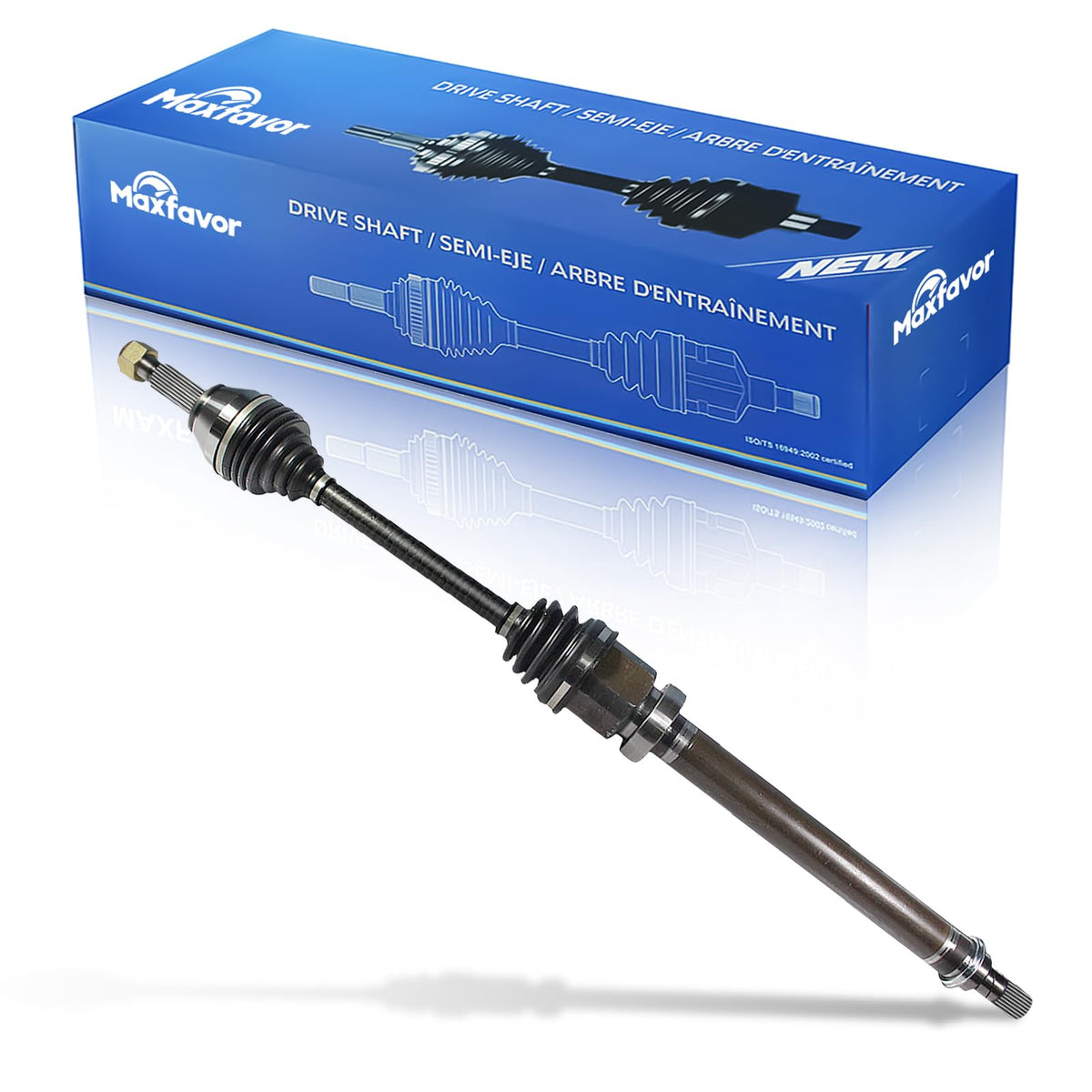 Maxfavor CV Axle Front Right Compatible with 2011-2018 Ford Fiesta 1.6L, FWD Auto Trans Front Right Passenger Side CV Axle Joint Shaft Assembly