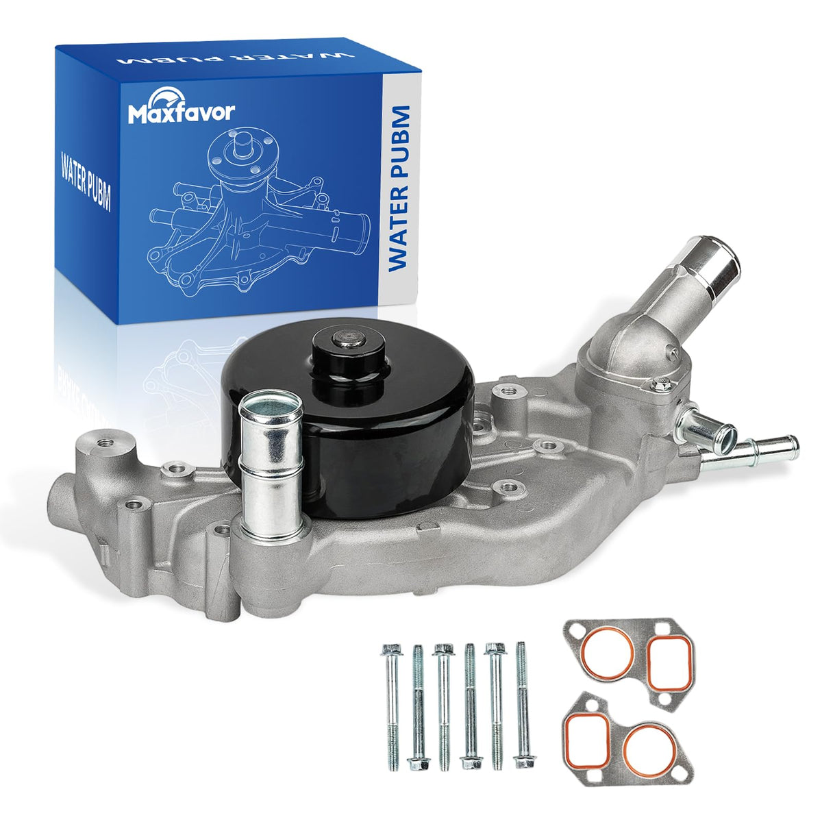 Maxfavor 12622036 Engine Water Pump Kit Compatible with 2013 2012 2011 2010 2009 Chevy Corvette ZR1 V8-6.2L Automotive Engine Water Pump