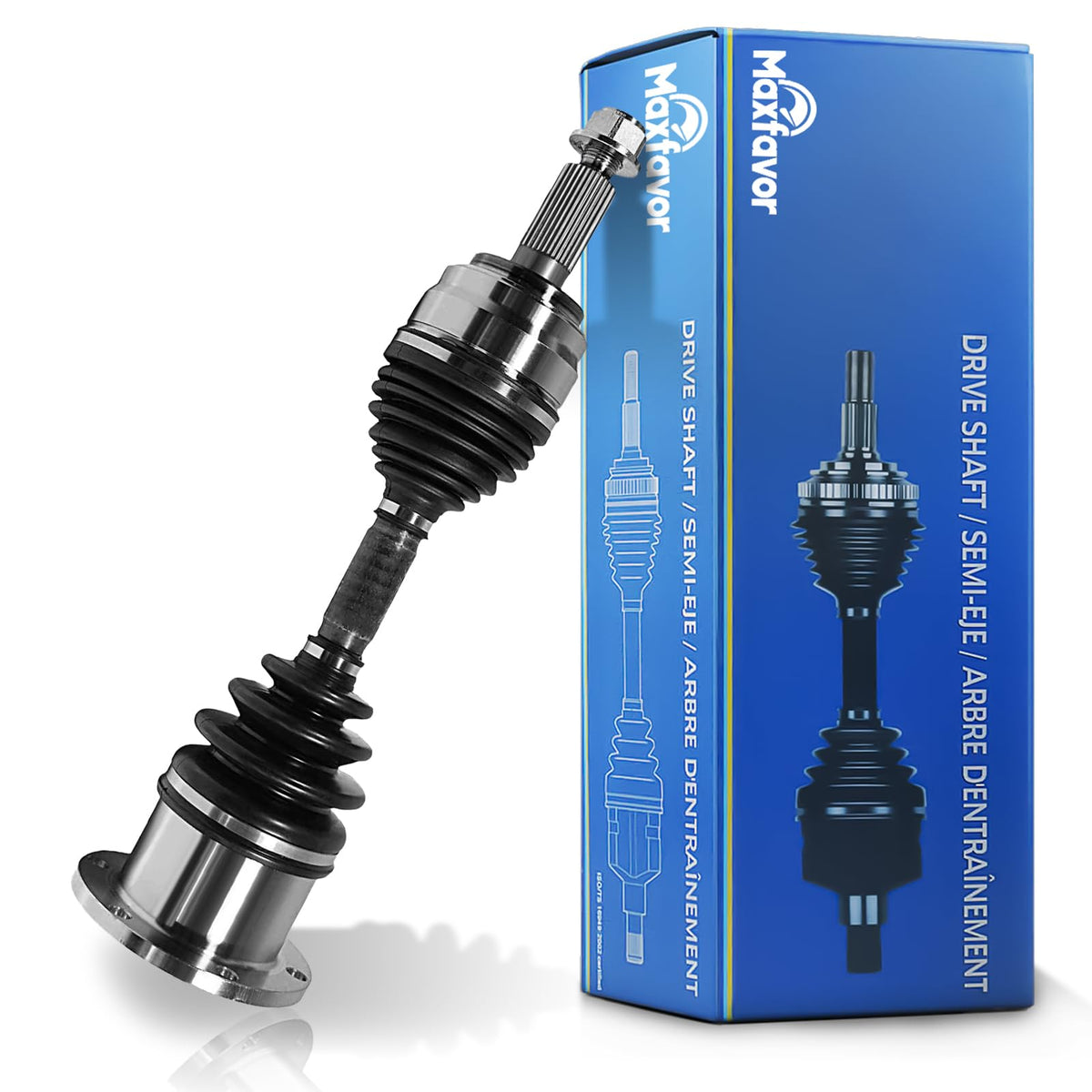 Maxfavor CV Axle Front Compatible with 1995-2004 Ford Expedition F-150 F-250 Lobo, 1998-2002 Lincoln Navigator, RWD 4WD, CV Axle Shaft Assembly Left Right Side for Extreme Operating Temperatures