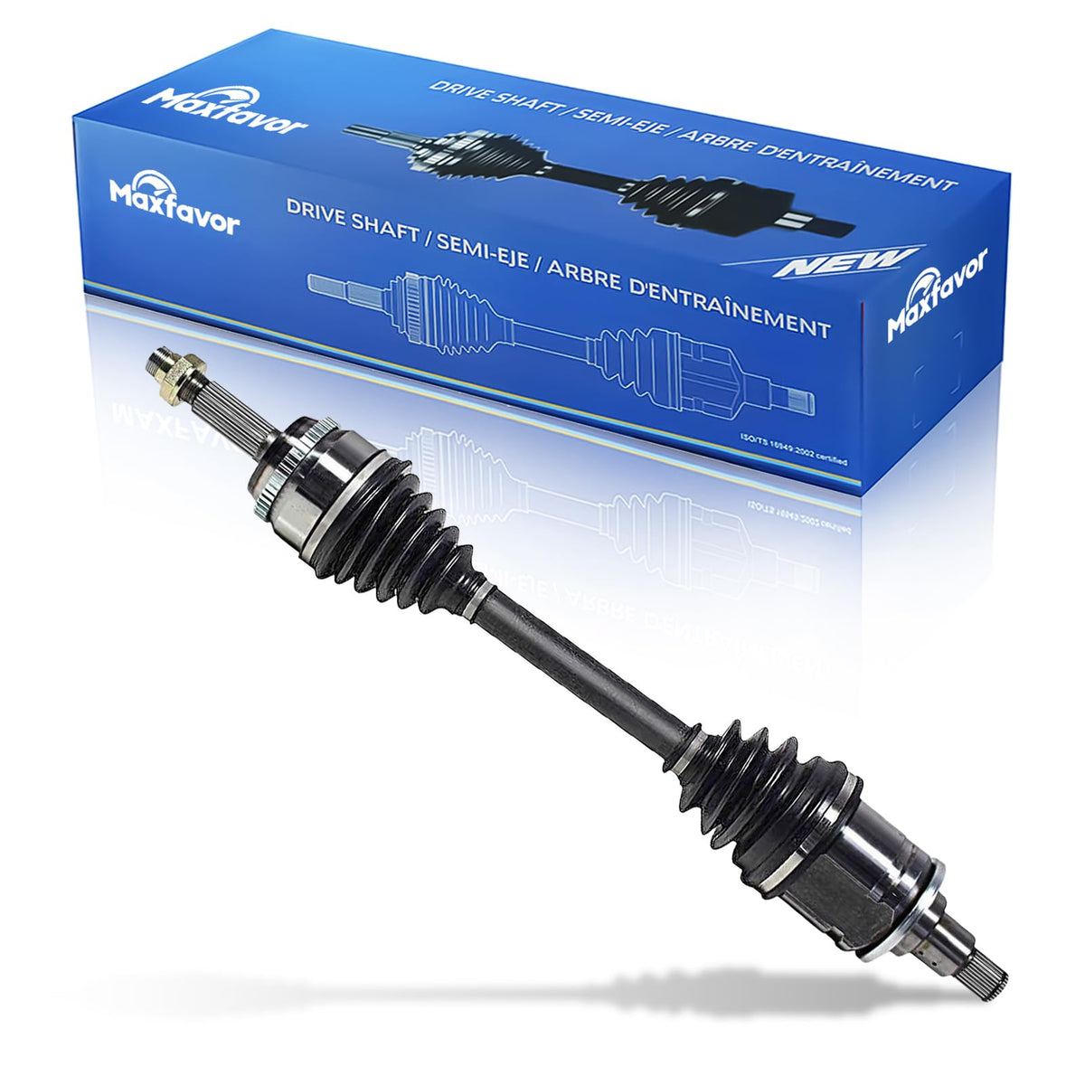 Maxfavor CV Axle Front Left Compatible with Toyota Highlander 2008-2013 3.5L, AWD, CV Axle Joint Shaft Assembly Front Driver Side