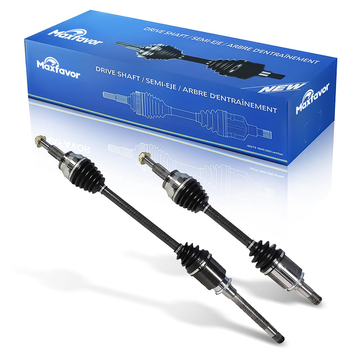 Maxfavor CV Axle Front Pair Compatible with 2011-2024 Dodge Durango 3.6L 5.7L, 2011-2017 Jeep Grand Cherokee, 2022 Jeep Grand Cherokee WK 3.6L, CV Axle Joint Shaft Assembly Front Driver Passenger Side