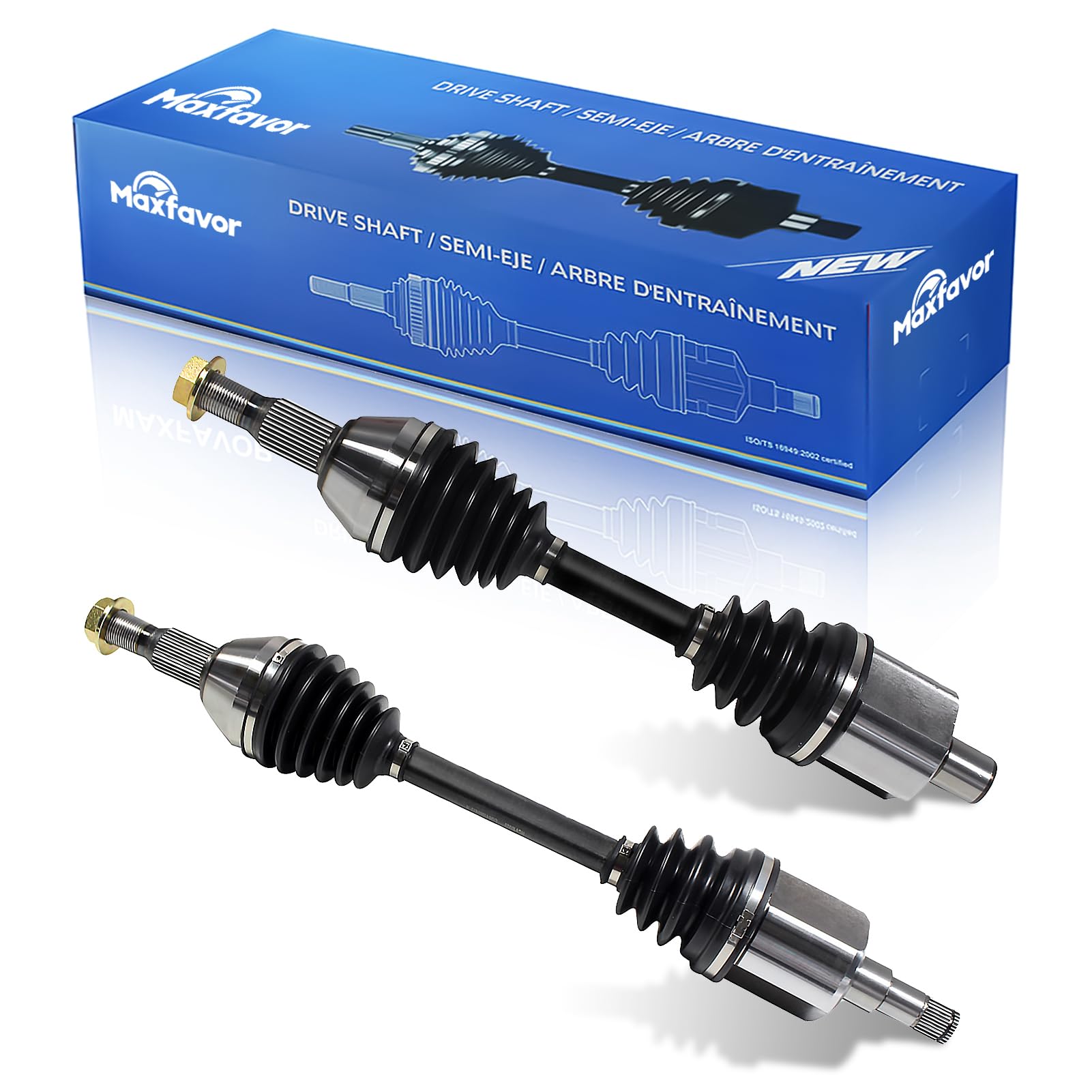 Eje CV Delantero Compatible con Buick Lesabre 2000 2001 2002 2003 2004 2005 y Lucerne 2006 2007 2008 2009 2010 3.8L 3.9L, para Pontiac Bonneville 2000-2004 Ejes CV Junta Eje FWD Lado Conductor y