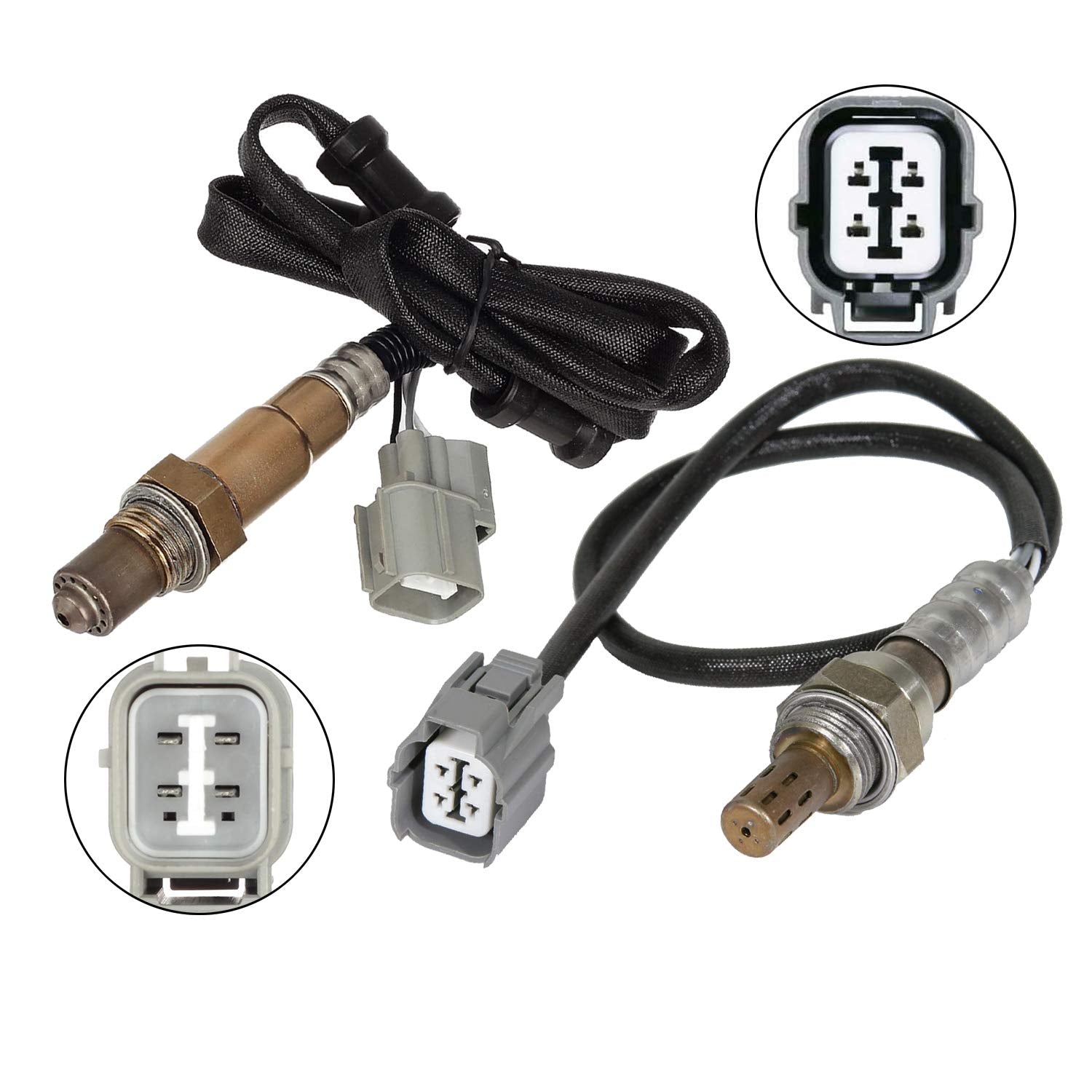 Maxfavor 234-4730 234-4621 O2 Oxygen Sensor 2Pcs Upstream & Downstream Compatible with 2000 2001 2002 2003 2004 2005 Acura NSX 3.2L V6 Oxygen O2 Sensor