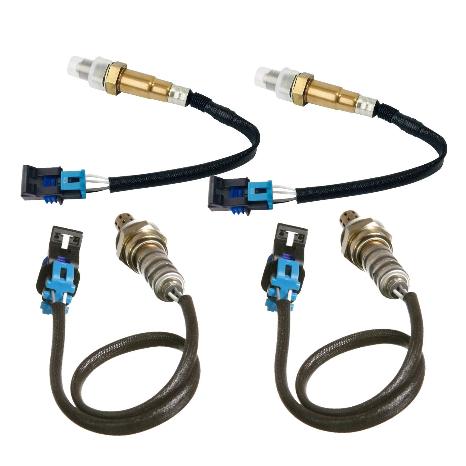 Maxfavor Upstream Downstream Oxygen Sensor Replacement for 2012 2013 2014 2015 2016 2017 Chevy Traverse Gmc Acadia Buick Enclave V6-3.6L 02 Sensor 234-4565 234-4566
