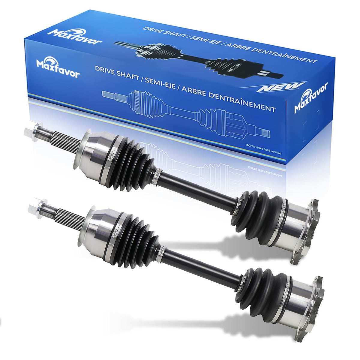 Maxfavor CV Axle Front Pair Compatible with INFINITI QX56 2004-2010, Nissan Armada TITAN 2004-2015 5.6L, 4WD RWD AWD, CV Axle Joint Shaft Assembly Front Driver Passenger Side