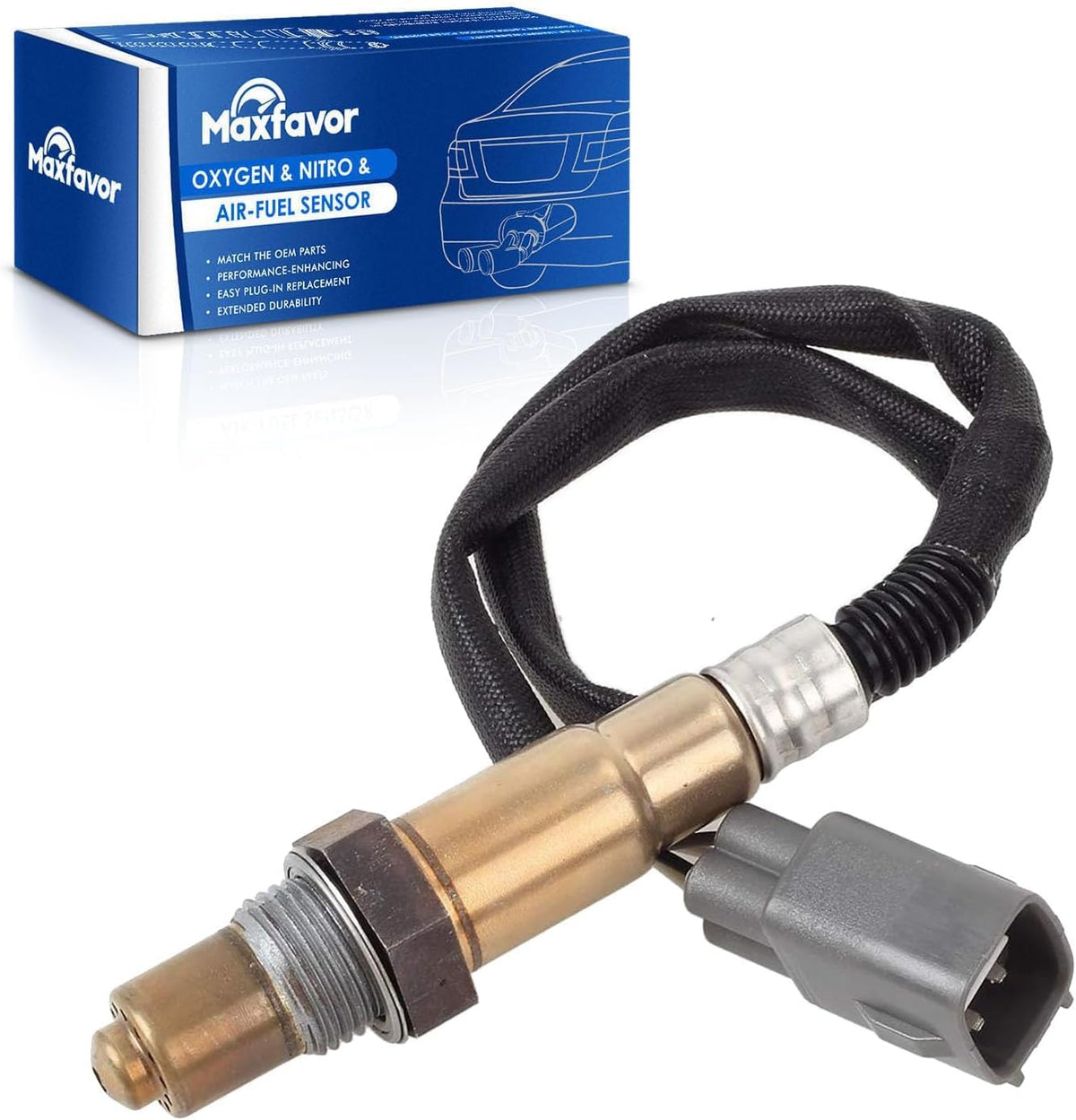 Maxfavor Upstream O2 Oxygen Sensor Replacement for 2003 2004 Toyota Corolla L4-1.8L, for 2003 2004 Toyota Matrix L4-1.8L Only Fit for 1ZZFE Engine FWD 02 Sensor Replace# 234-4800 88971384 8946513030