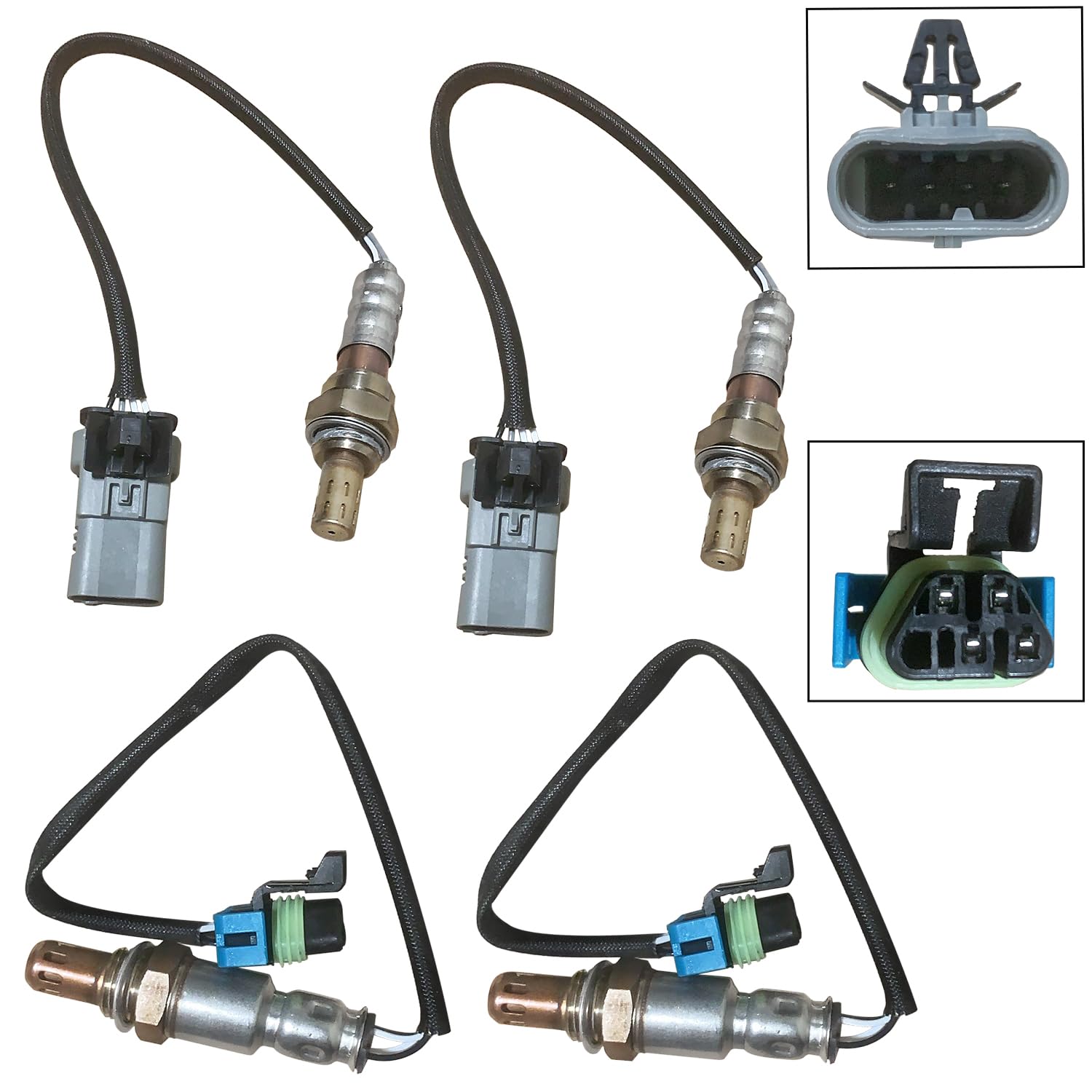 4Pcs Oxygen Sensor Upstream Downstream for Escalade 2015 2016 2017 2018 V8-6.2L, Replace 234-4940, 234-4974 O2 Oxygen