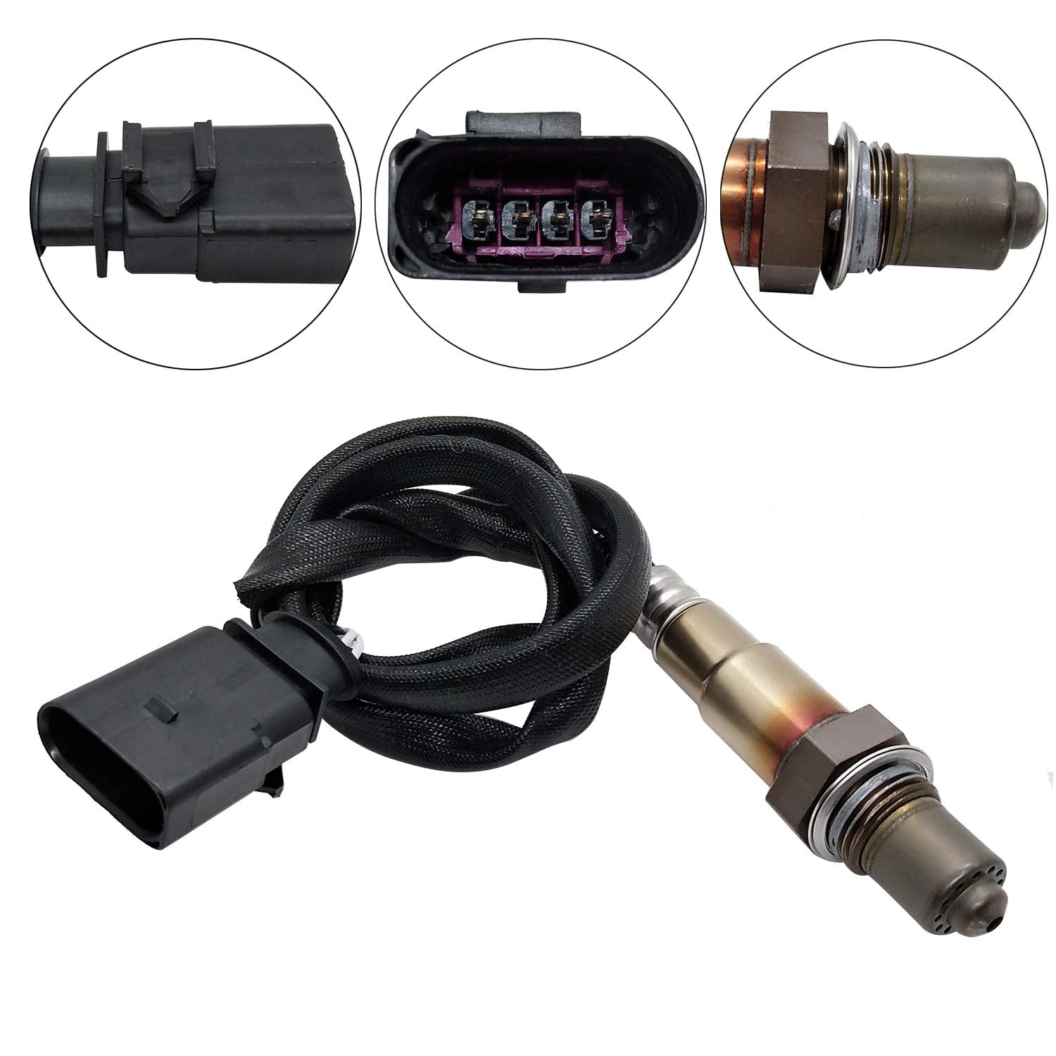 Maxfavor 2Pcs 234-4485 234-5102 Upstream Downstream O2 Oxygen Sensor Compatible with Volkswagen Eos 2007-2008 3.2L O2 Sensor