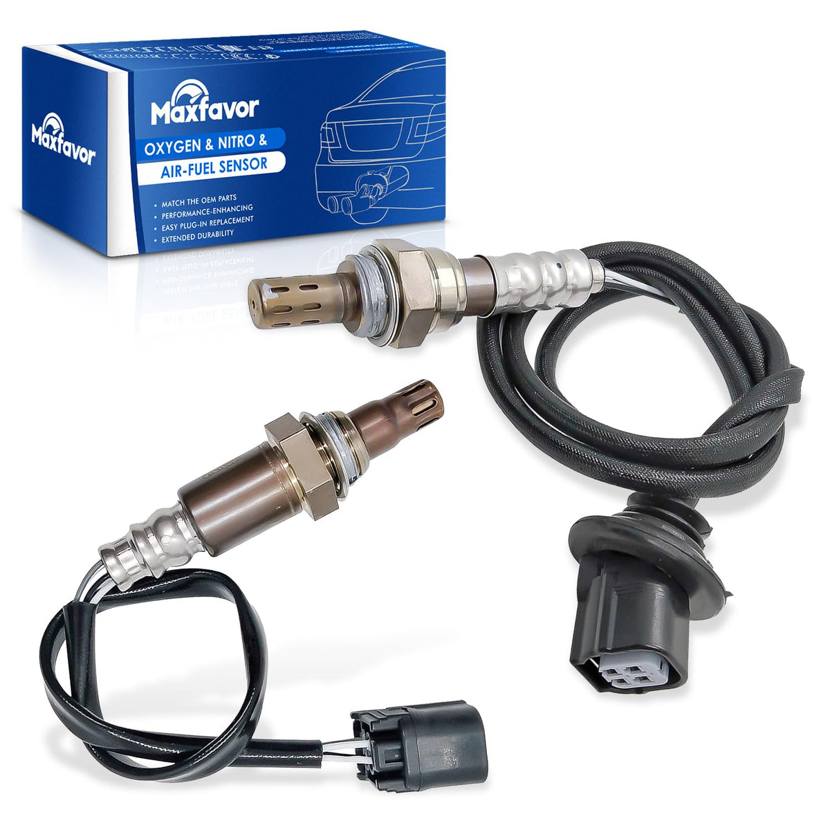 Maxfavor Oxygen O2 Sensor Upstream Downstream Replacement for Honda Civic 2006 2007 2008 2009 2010 2011 L4-2.0L, for Acura CSX 2006-2011 L4-2.0L O2 Sensor 234-9076, 234-4358 25699 24026