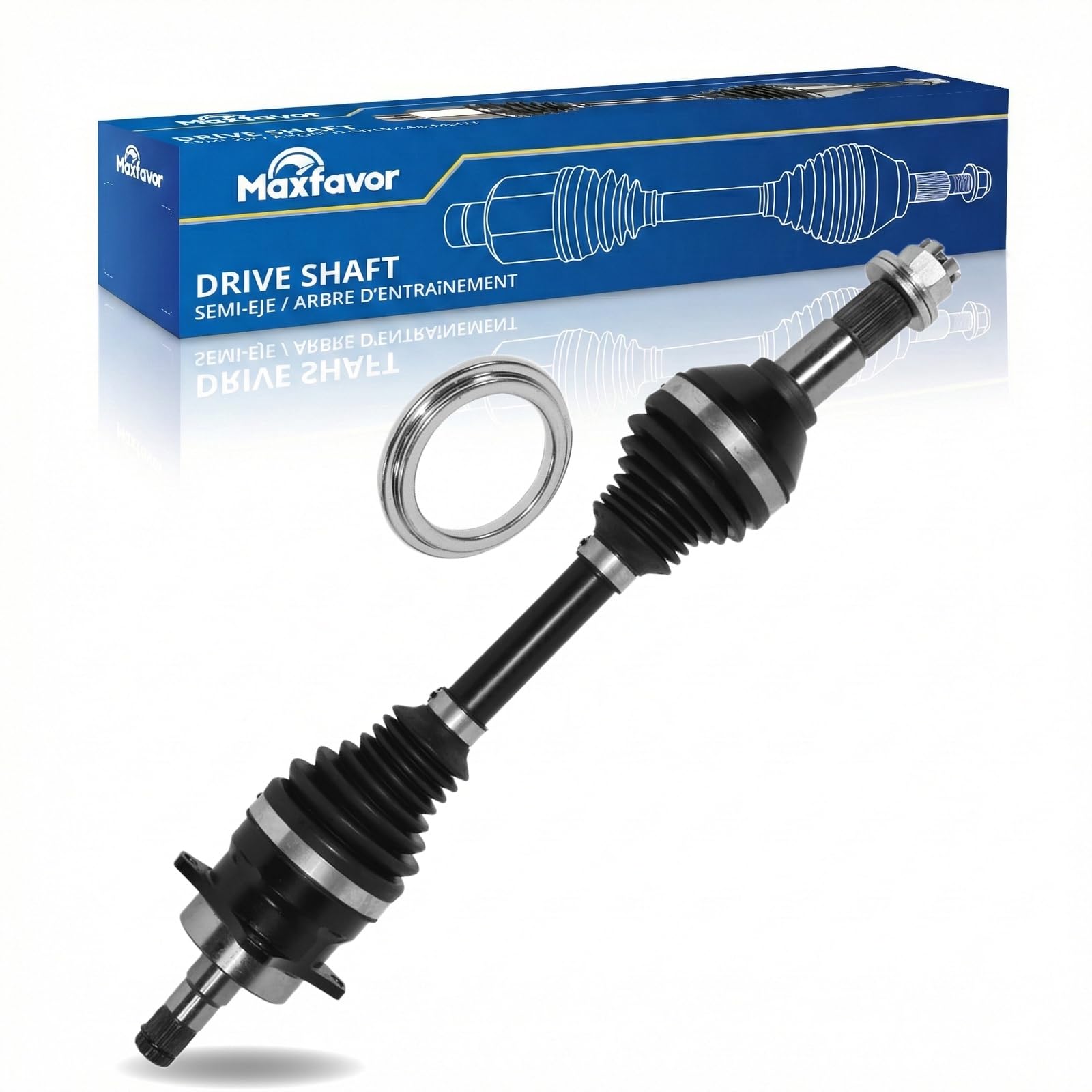 Maxfavor CV Axle Front Left Compatible with 2018 Honda SXS700M2 Pioneer 700, 2016 Can-Am Renegade 850 X xc, 2016-2018 Can-Am Renegade 850, Front Driver Left Side CV Axle Joint Shaft Assembly