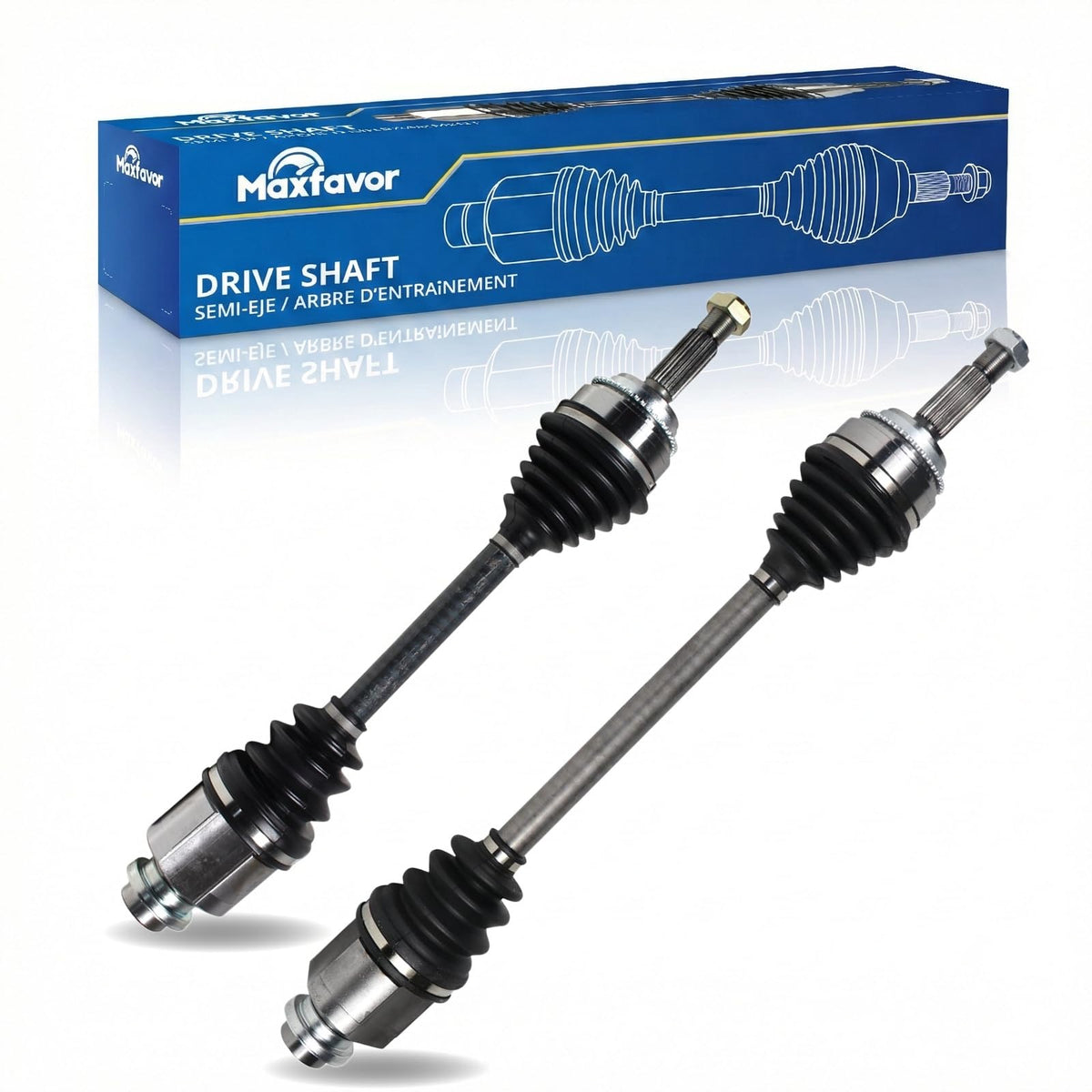 MAXFAVOR Pair(2) Front CV Axle Joint Shaft Assembly Compatible with Mitsubishi Outlander 2006 2005 2004 2003 CV Axle Shafts 2.4L AWD, LS XLS Limited Hatchback, CV Joint Front Driver Passenger