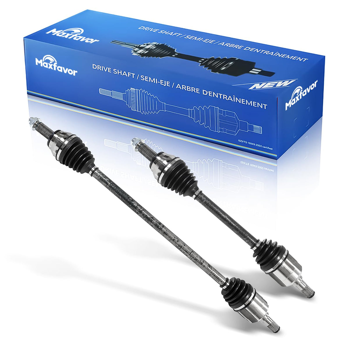 Maxfavor CV Axle Front Pair Compatible with 2019-2023 Hyundai Kona Electric, 2019-2022 Kia Niro EV, CV Axle Joint Shaft Assembly Front Driver Passenger Side