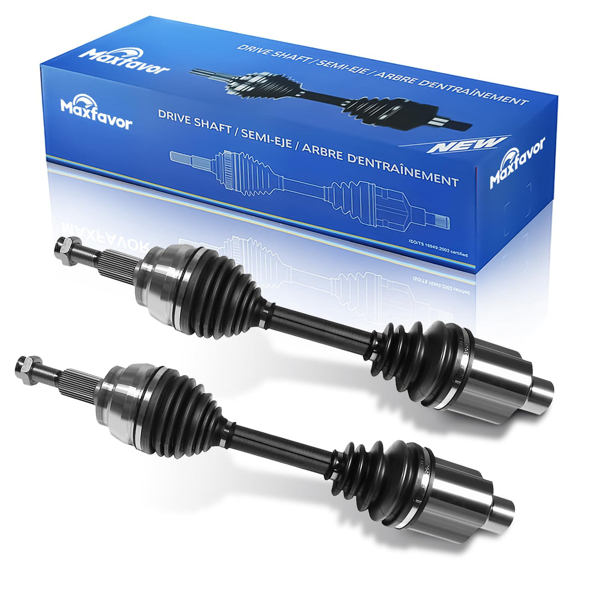 CV Axle Front 4WD compatible con Dodge Ram 1500 2002 2003 2004 2005 2006 2007 2008 2009 2010 2011, izquierda y derecha (lado del conductor y del pasajero) CV ejes juntas conjunto de 2
