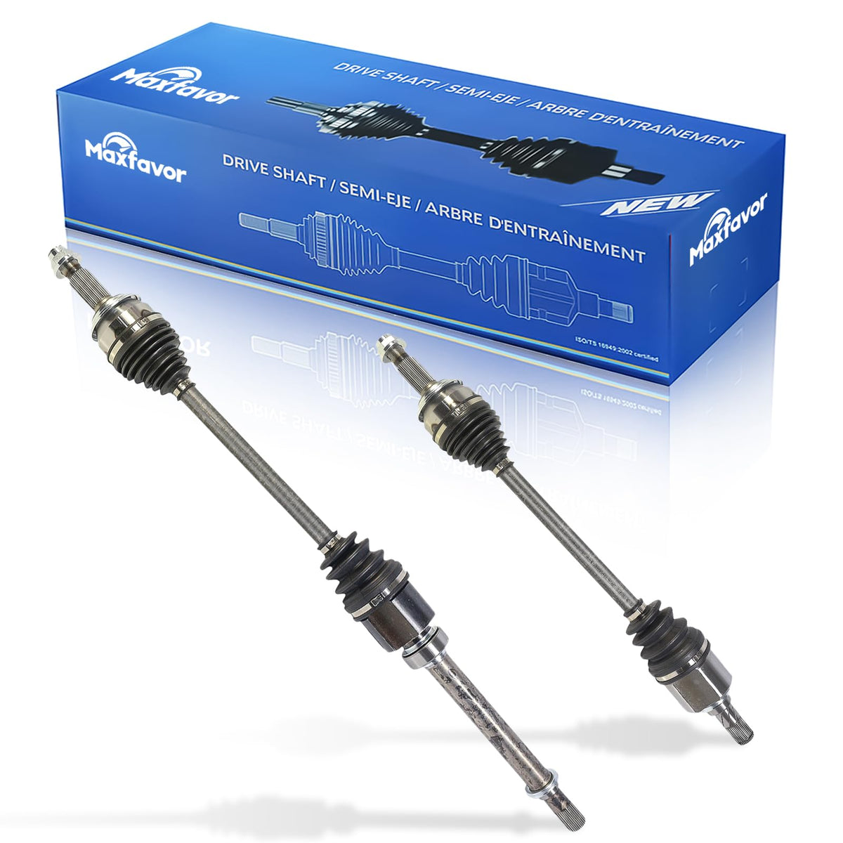 Maxfavor CV Axle Front Pair Compatible with 2020-2024 Nissan Sentra 2.0L, FWD, CV Axle Joint Shaft Assembly Front Driver Passenger Side