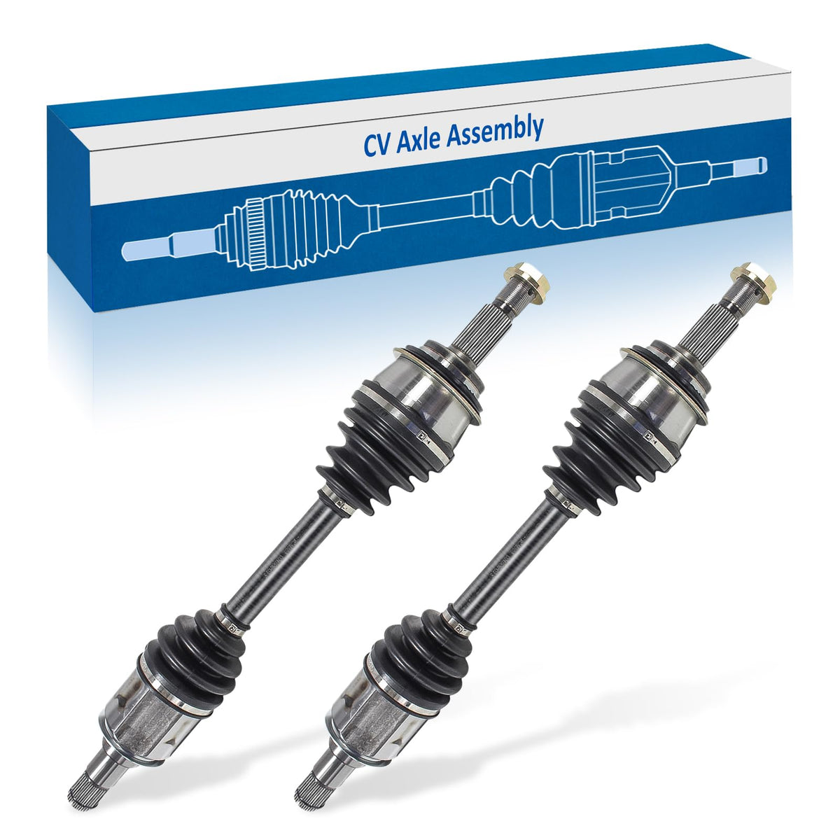 Maxfavor CV Shaft Assembly Set Front Compatible with Toyota 4Runner Tacoma FJ Cruiser 2003-2024, Lexus GX460 GX470 2003-2023 Driver Passenger Side CV Axles For Use with Extreme Operating Temperature
