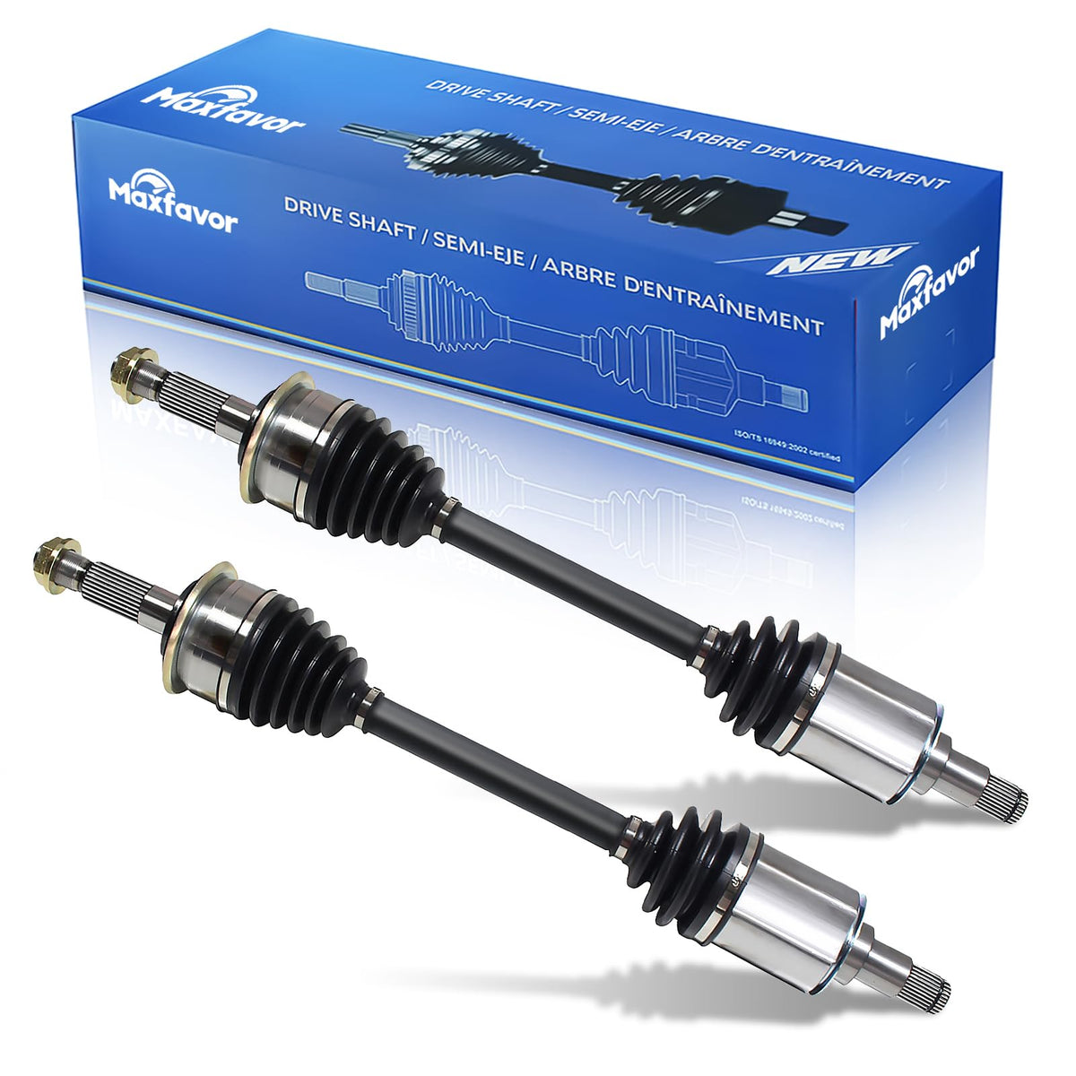 Maxfavor CV Axle Front Fit for 2000 2001 2002 2003 2004 2005 2006 Toyota Tundra CV Axle 4.0L 4.7L, for 2001-2007 Toyota Sequoia 4.7L CV Axle Shaft Assembly Driver Passenger (Left Right) Side