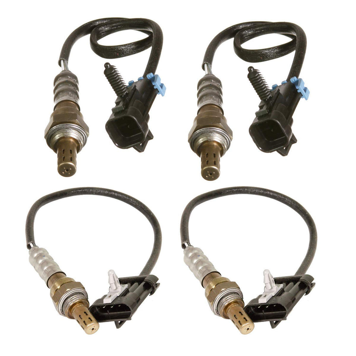 Maxfavor Upstream Downstream Oxygen Sensor Fit for 2000-2002 Chevy Silverado Suburban 1500 Tahoe GMC Sierra 1500 Yukon 4.8L 5.3L, for 1996-2002 Chevy Express 1500 2500 3500 5.7L 234-4012 234-4018