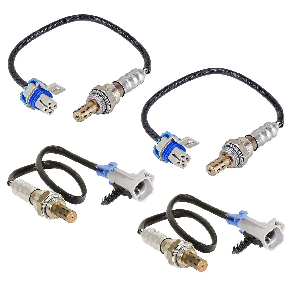 Maxfavor 4Pcs 234-4346 * 2 234-4668/234-4342 * 2 Upstream Downstream O2 Oxygen Sensor Compatible with 2004 2005 Pontiac Bonneville 4.6L O2 Sensor